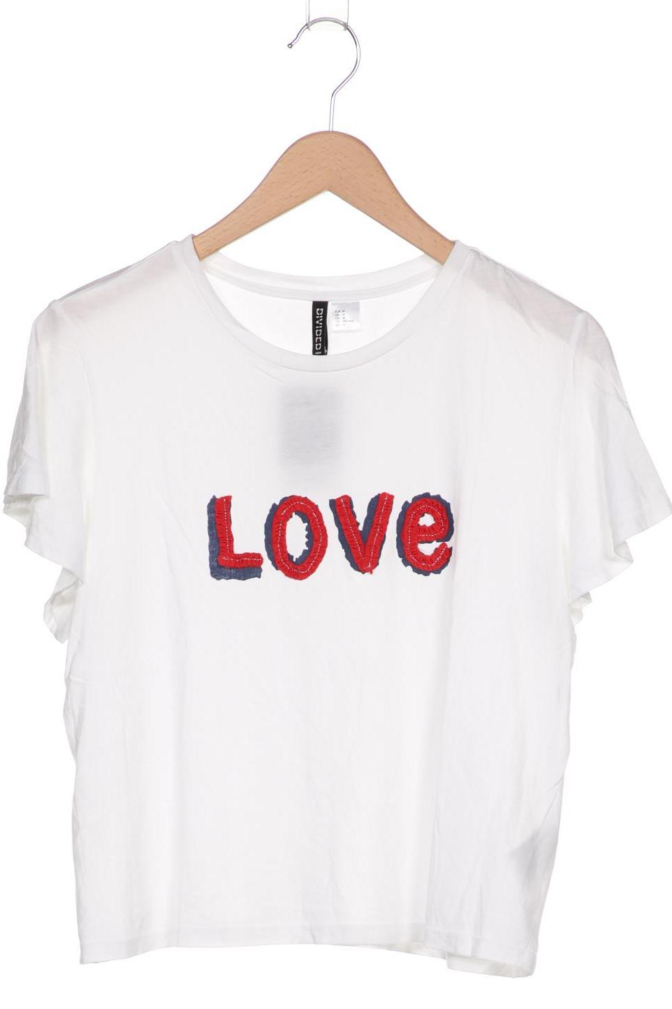 

H&M Damen T-Shirt, weiß