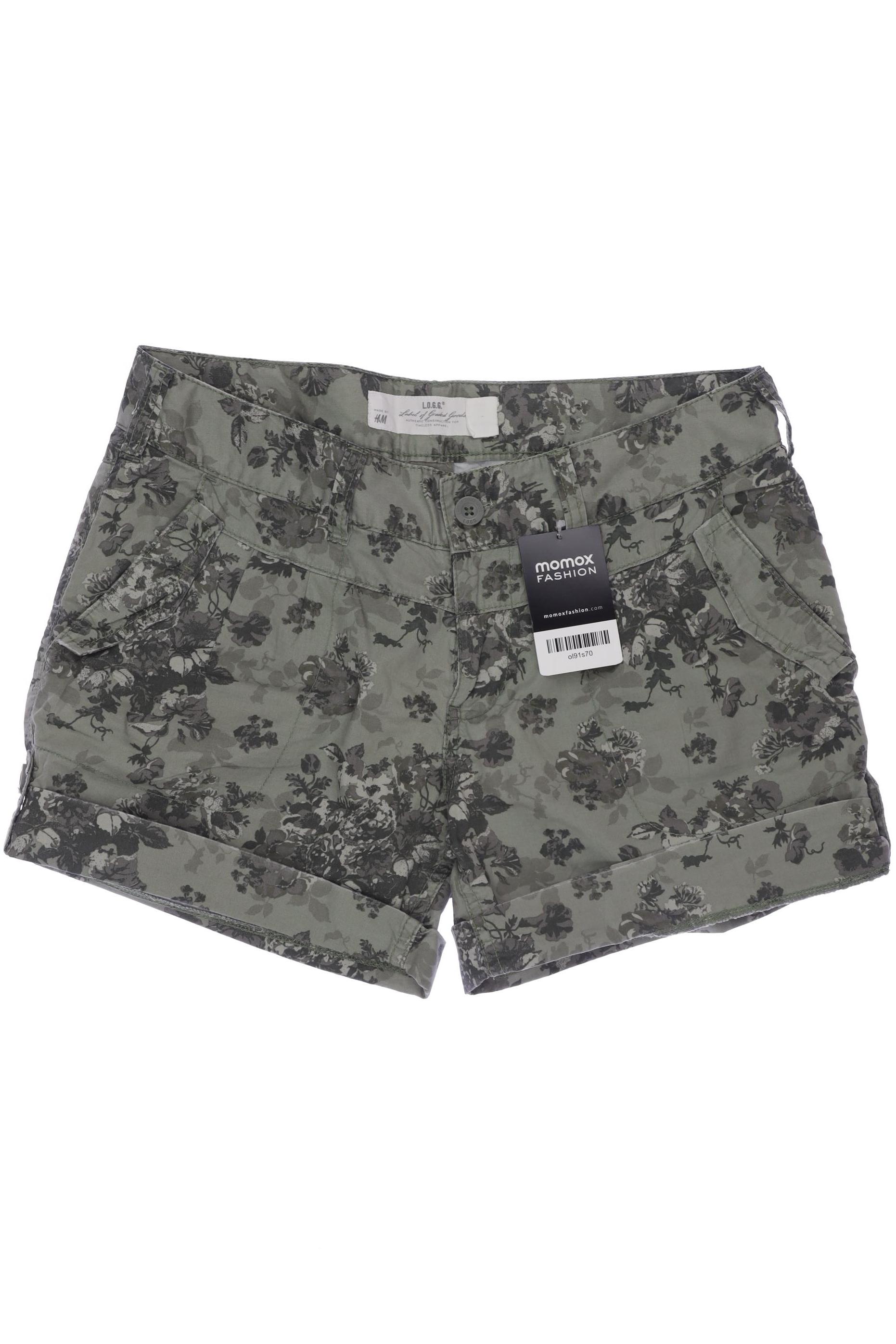 

H&M Damen Shorts, grün, Gr. 36