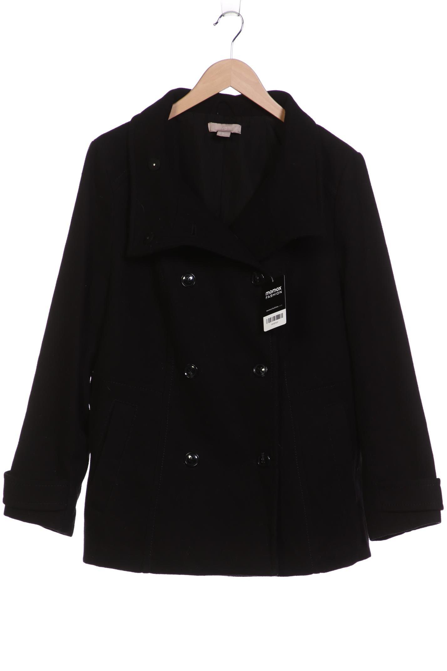 

H&M Damen Mantel, schwarz, Gr. 50