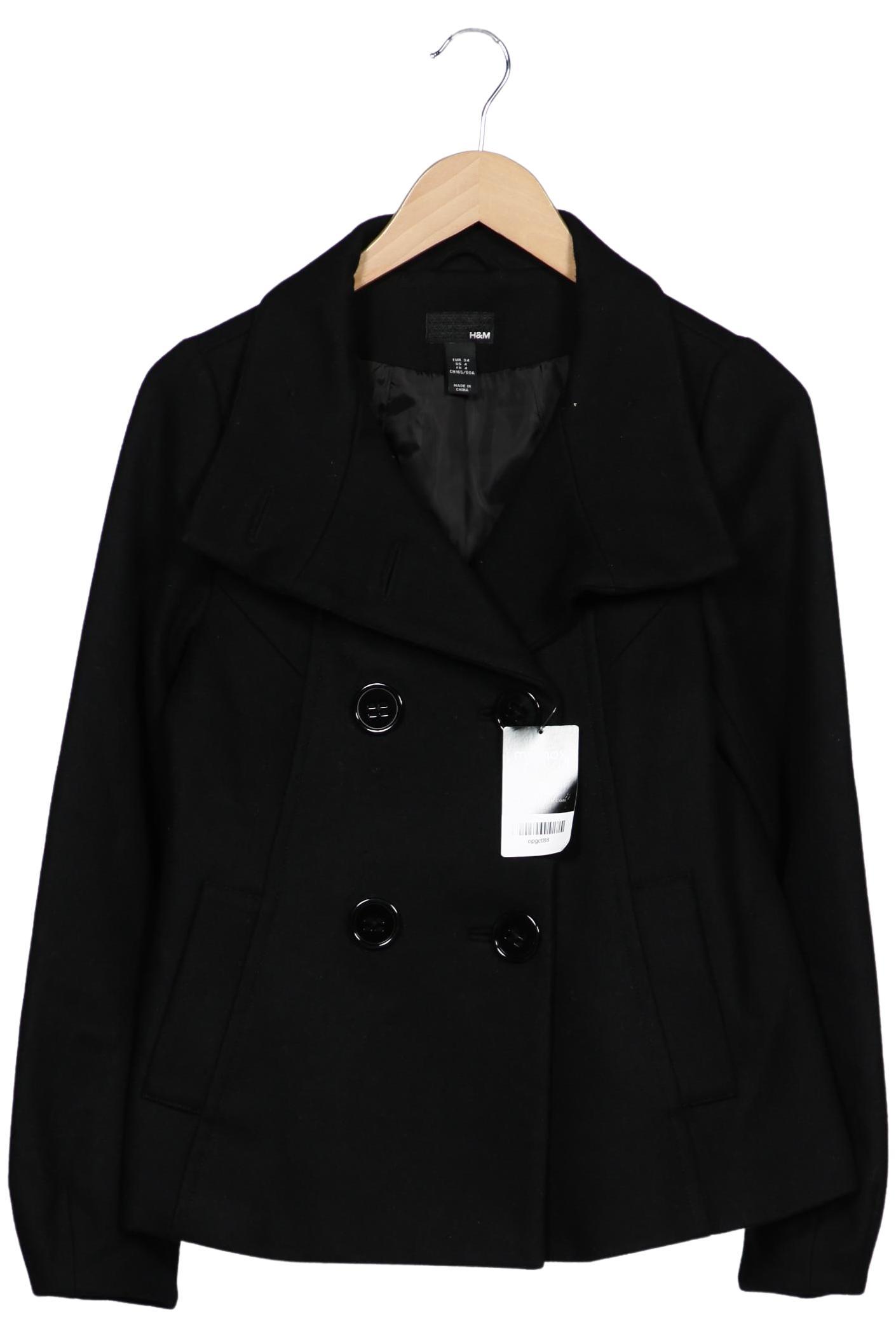 

H&M Damen Jacke, schwarz, Gr. 34