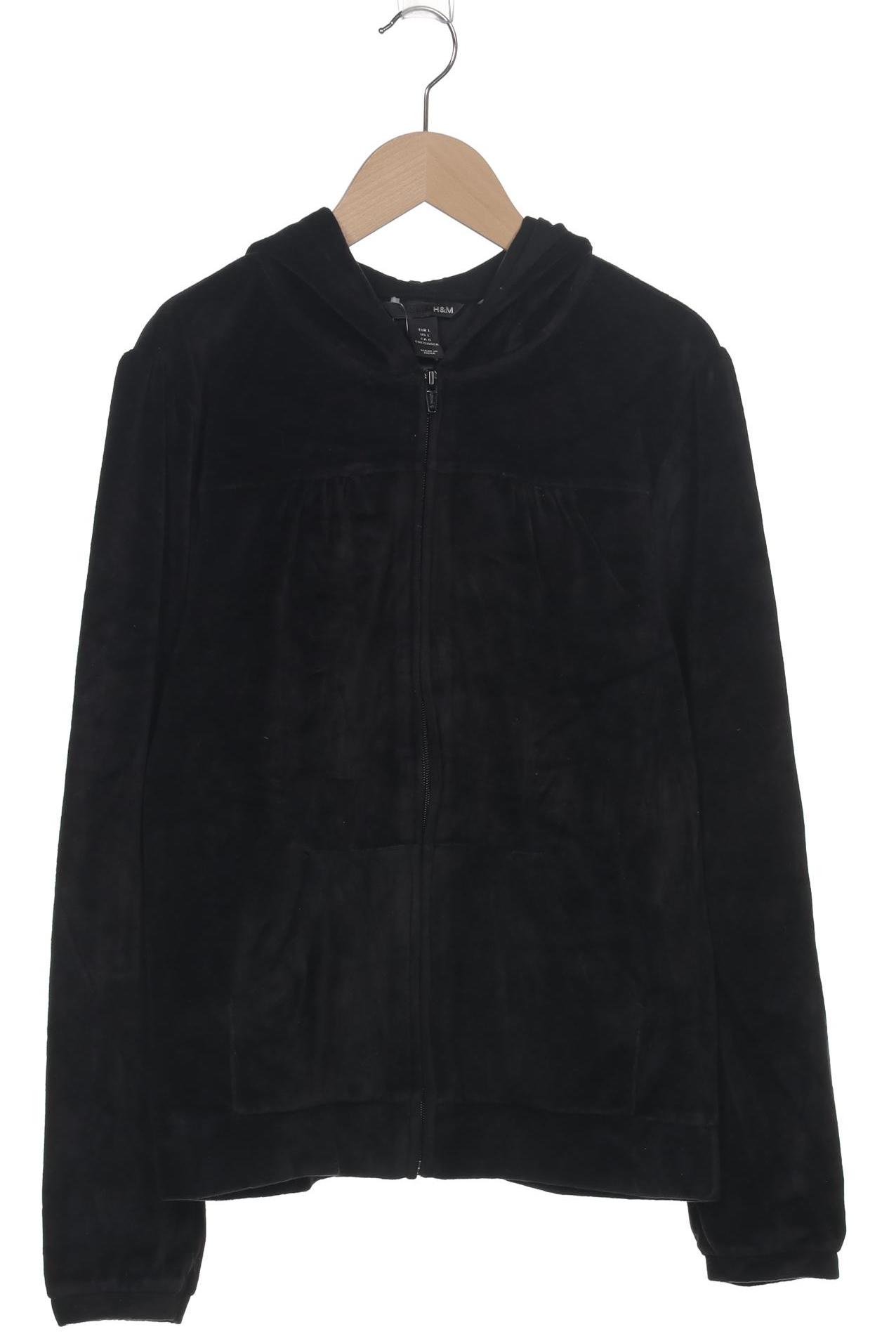 

H&M Damen Kapuzenpullover, schwarz, Gr. 42
