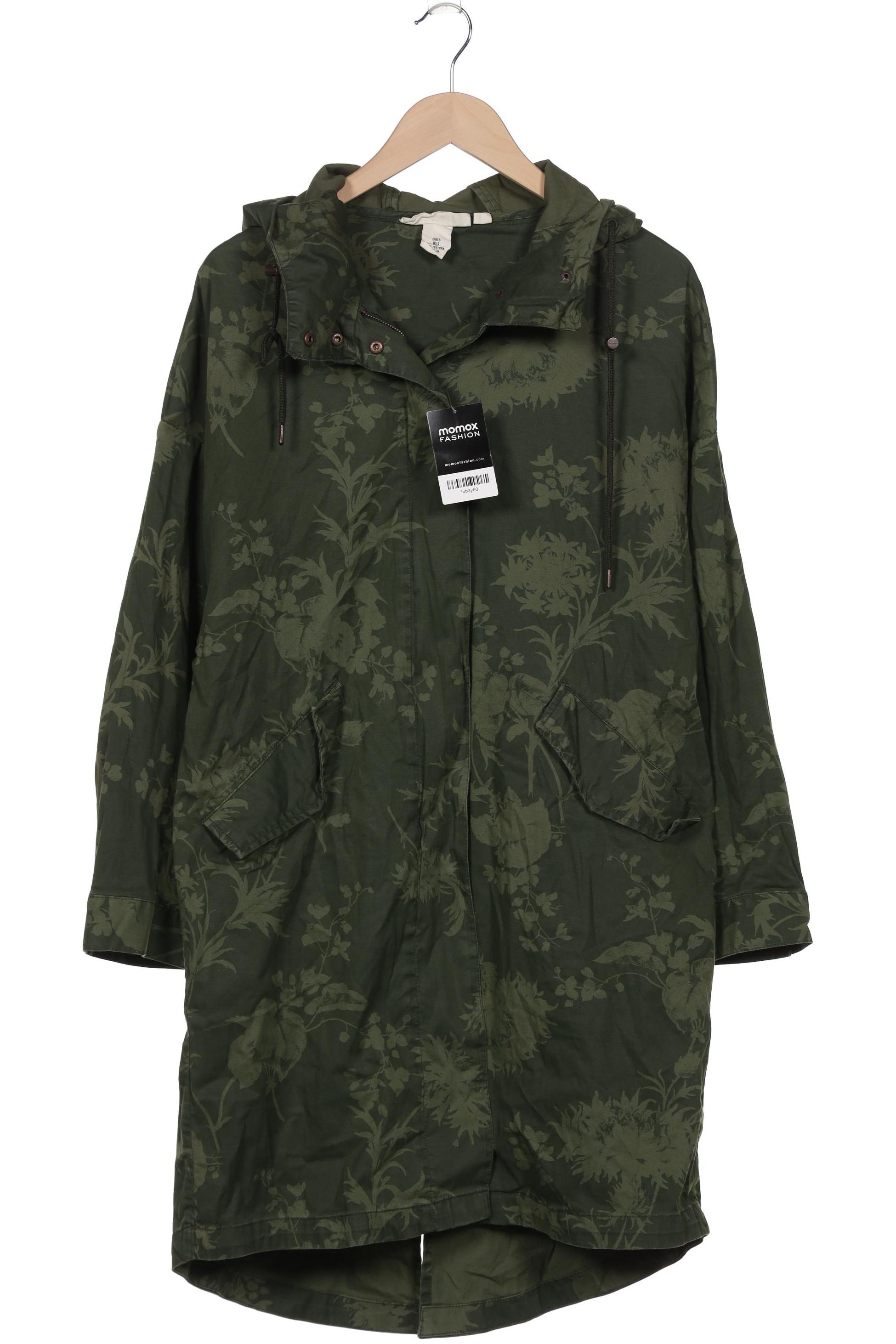 

H&M Damen Mantel, grün, Gr. 36
