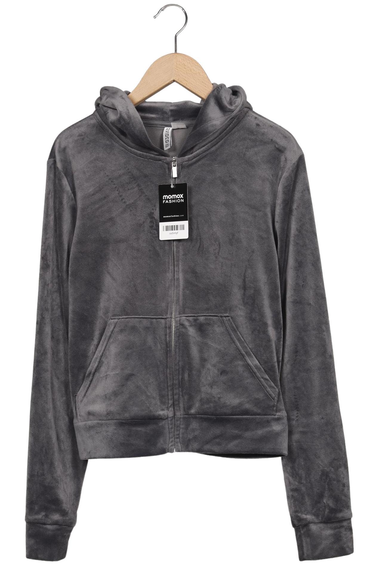 

H&M Damen Kapuzenpullover, grau, Gr. 38