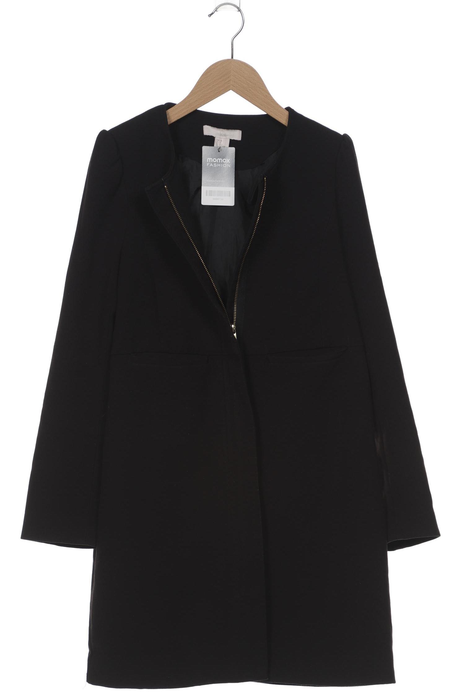

H&M Damen Mantel, schwarz, Gr. 38