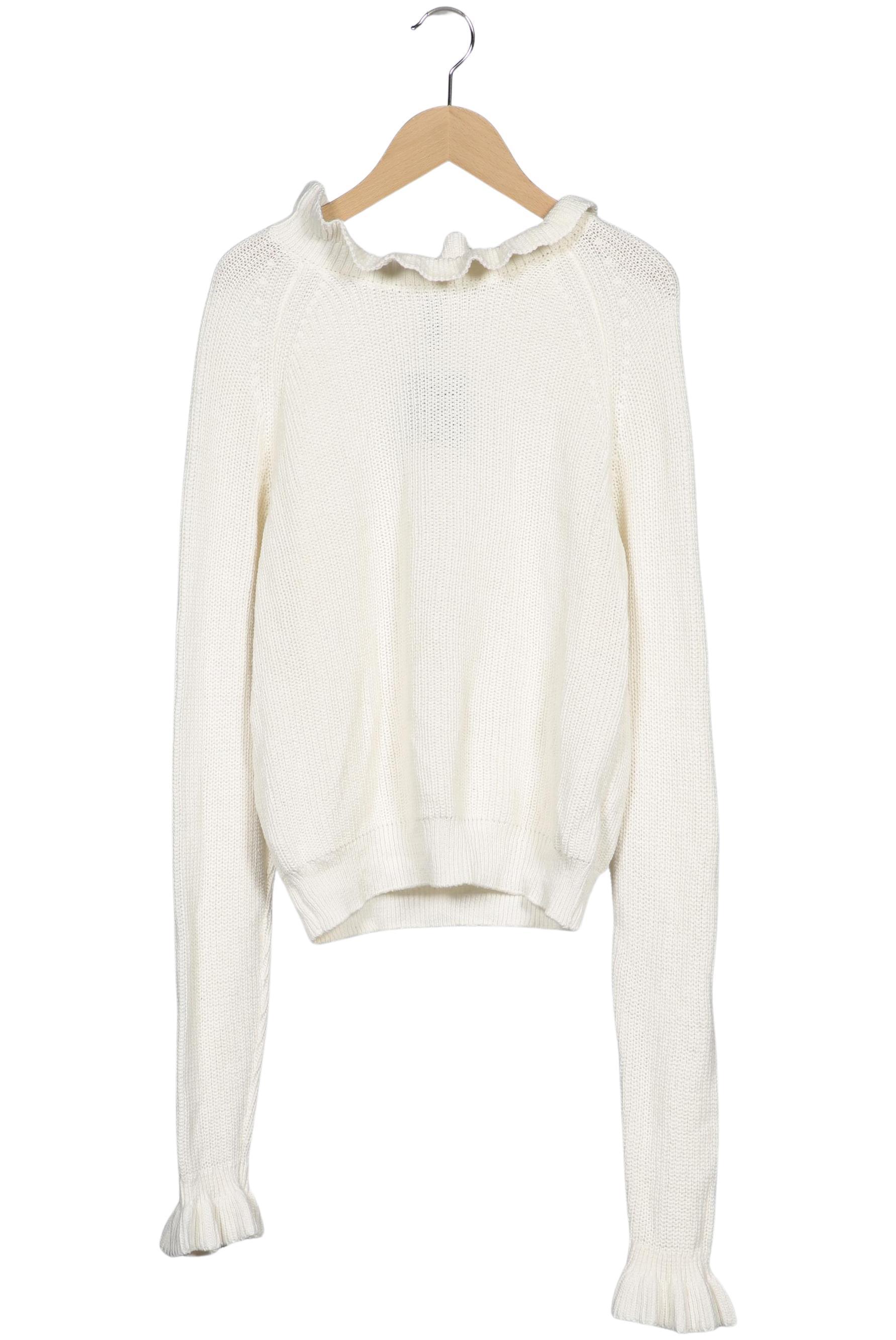 

H&M Damen Pullover, weiß, Gr. 36
