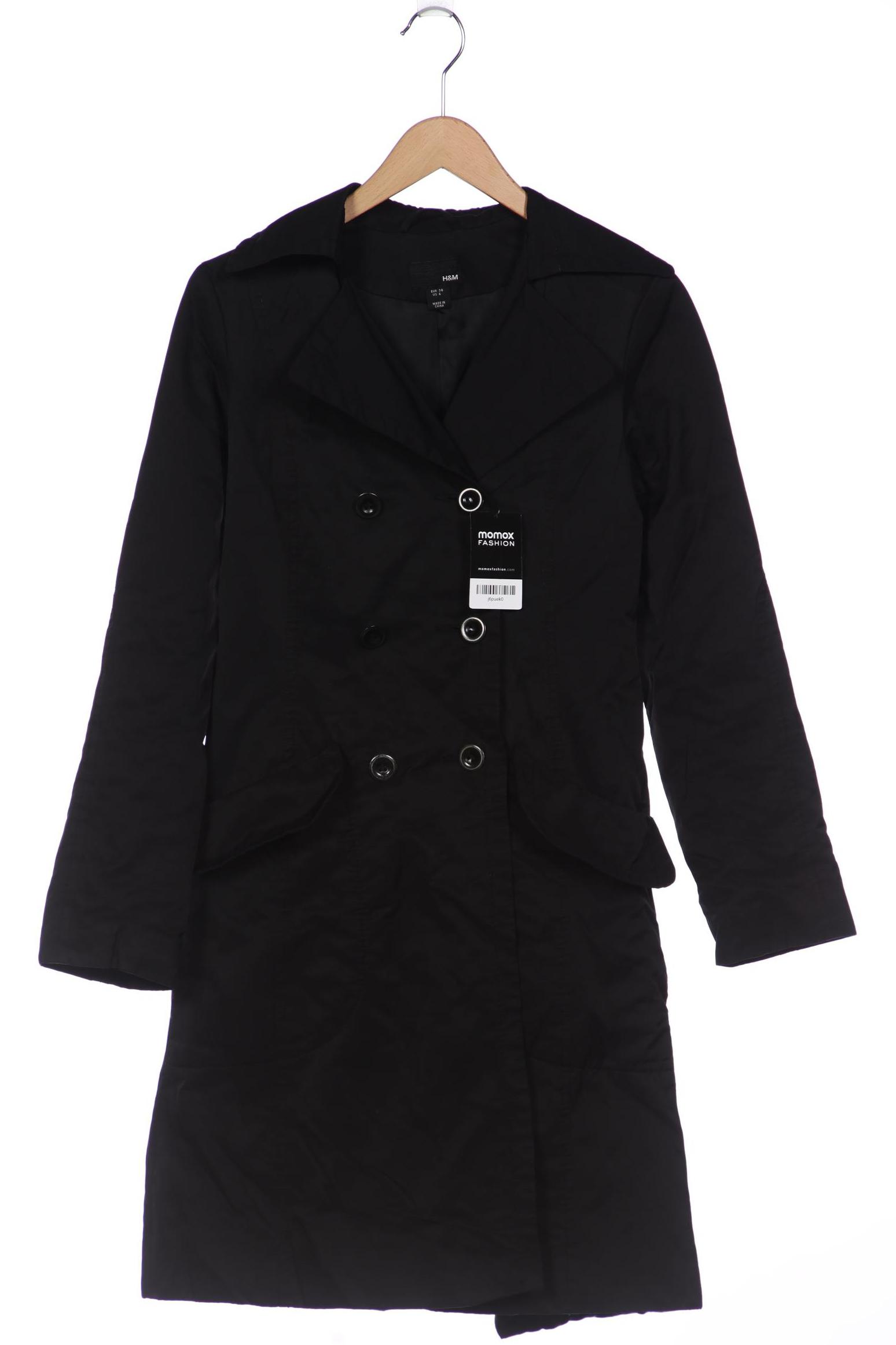 

H&M Damen Mantel, schwarz