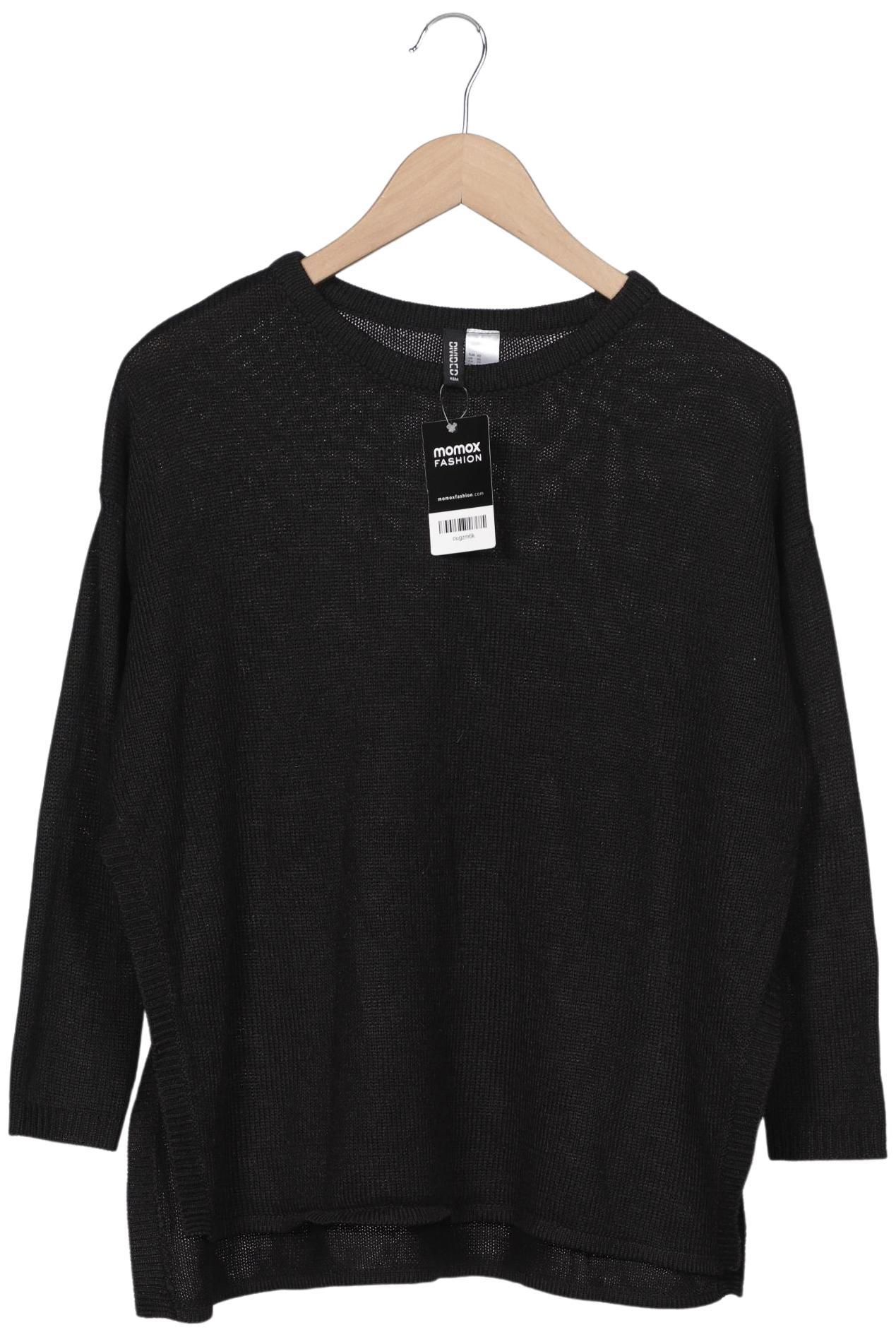 

H&M Damen Pullover, schwarz, Gr. 34