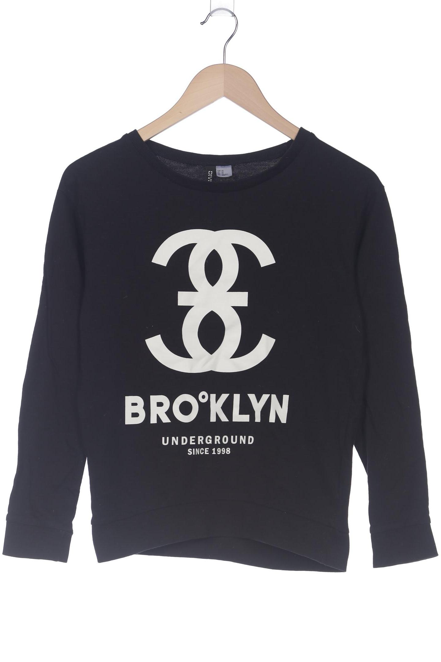 

H&M Damen Sweatshirt, schwarz, Gr. 34