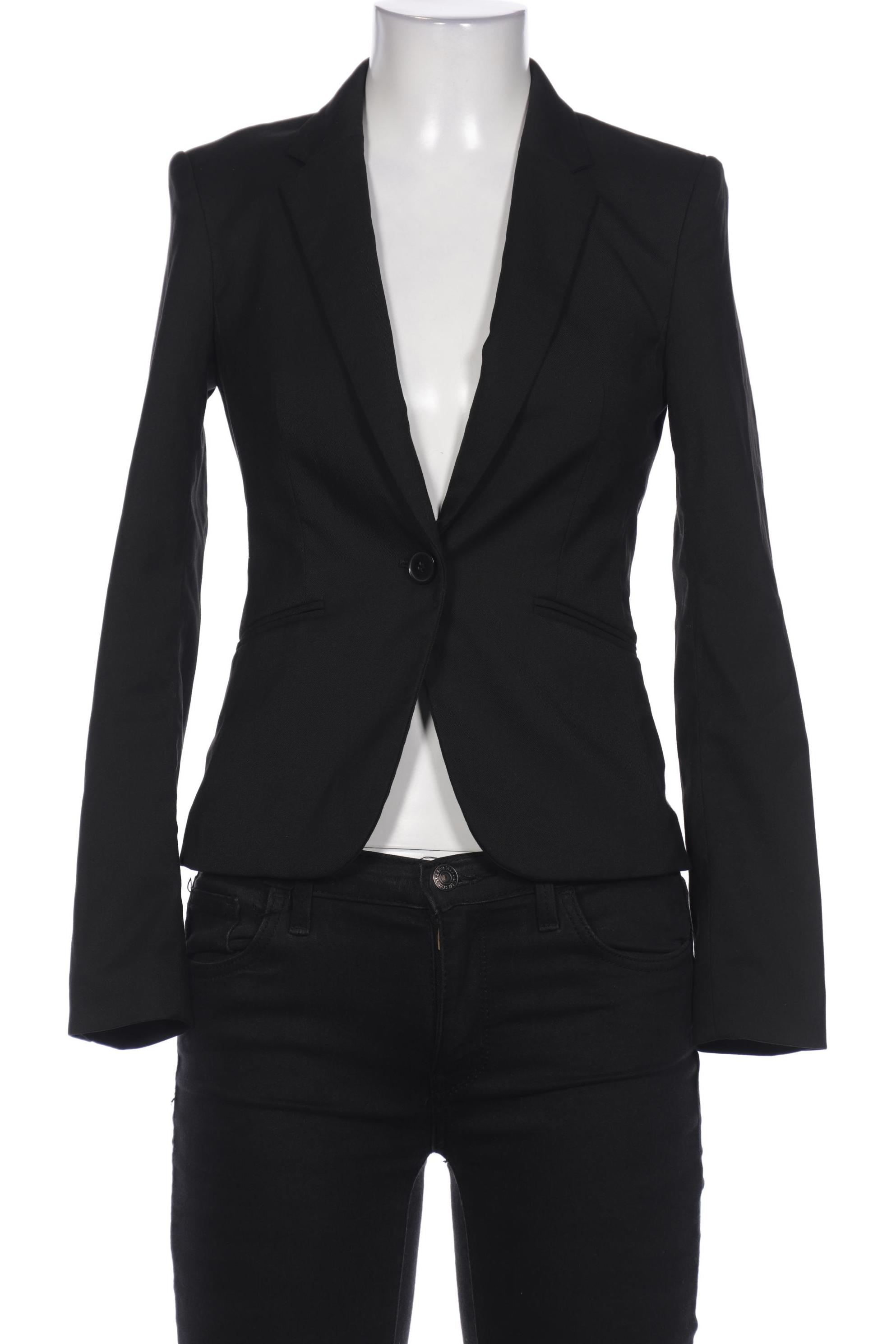 

H&M Damen Blazer, schwarz, Gr. 32