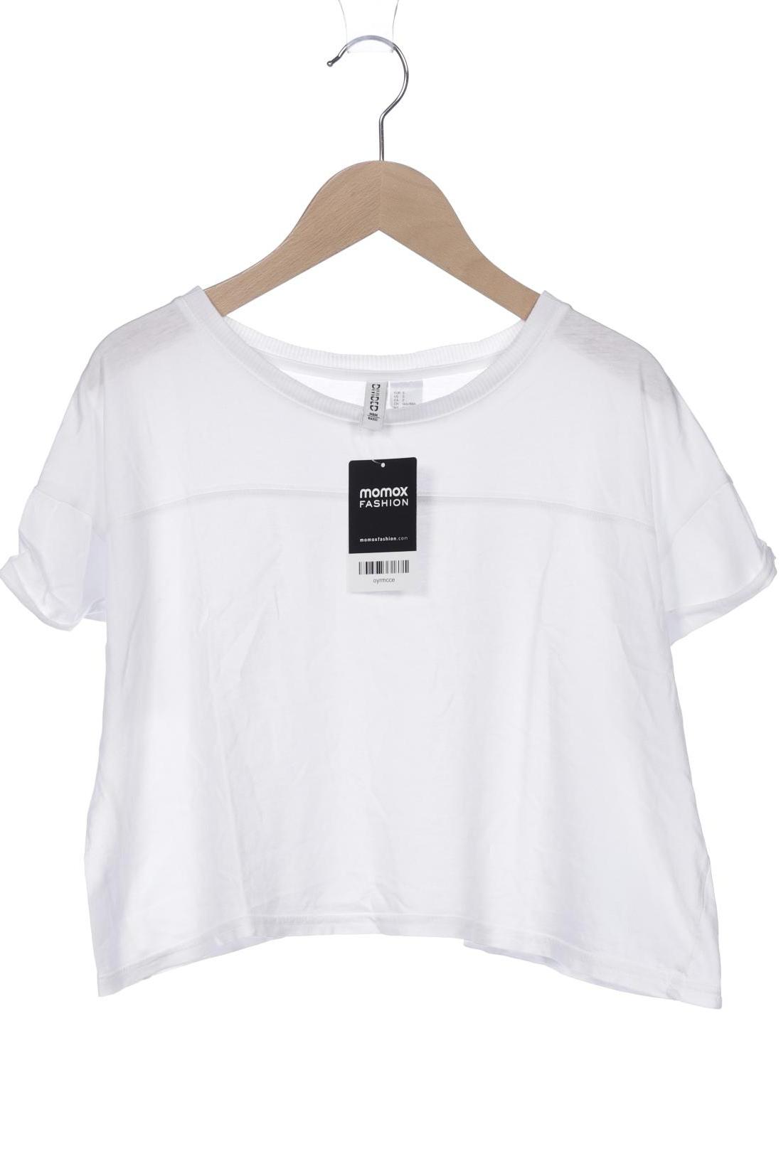 

H&M Damen T-Shirt, weiß