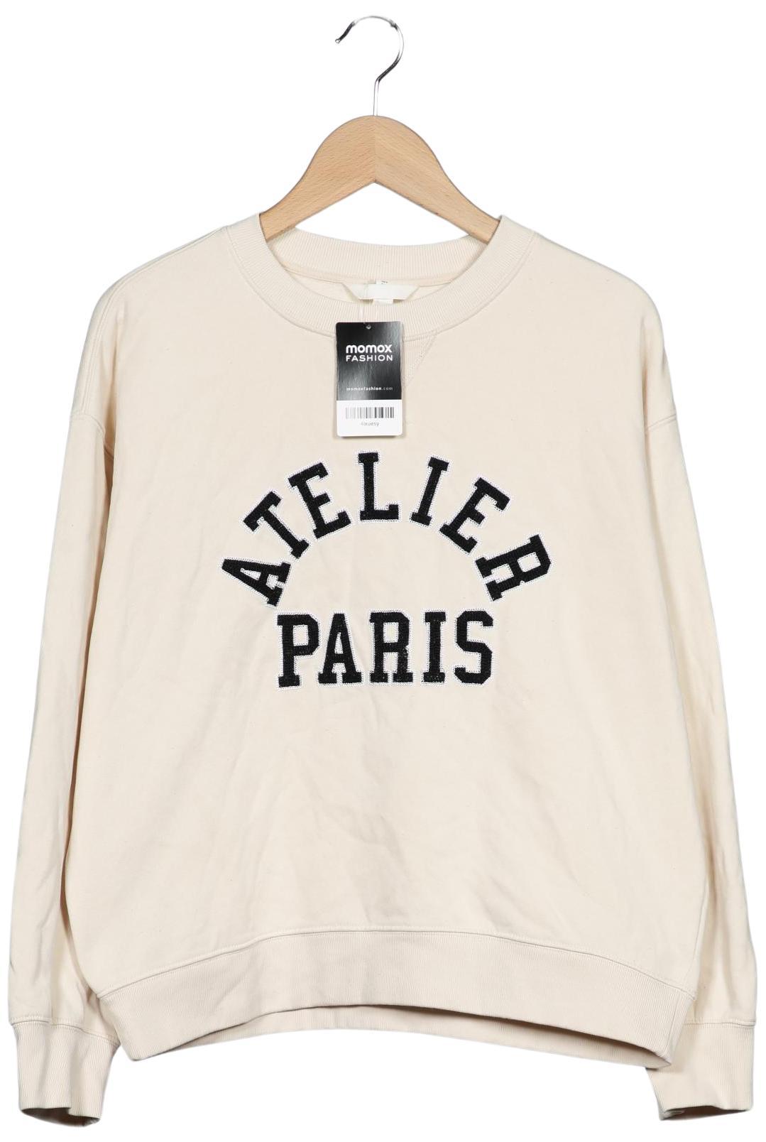 

H&M Damen Sweatshirt, cremeweiß, Gr. 36