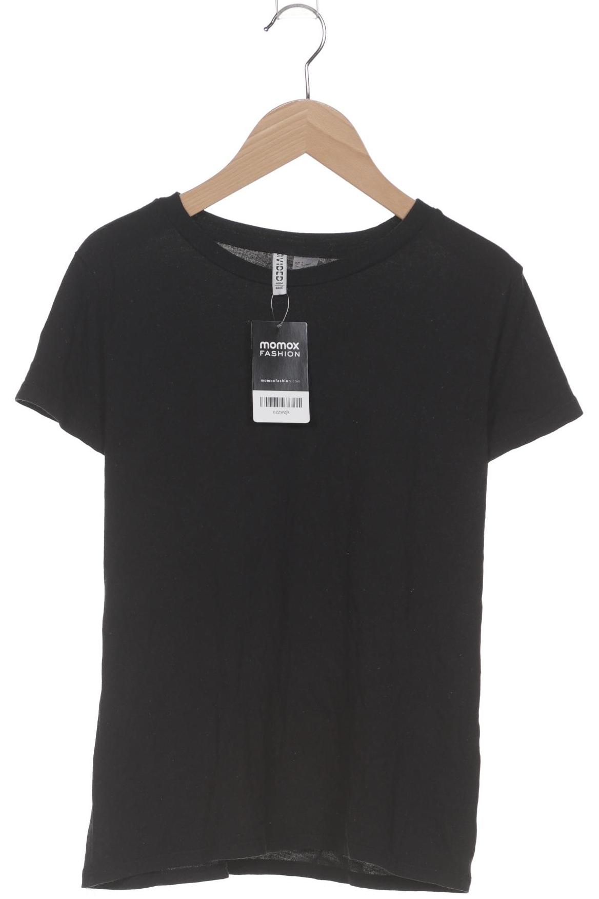 

H&M Damen T-Shirt, schwarz, Gr. 36