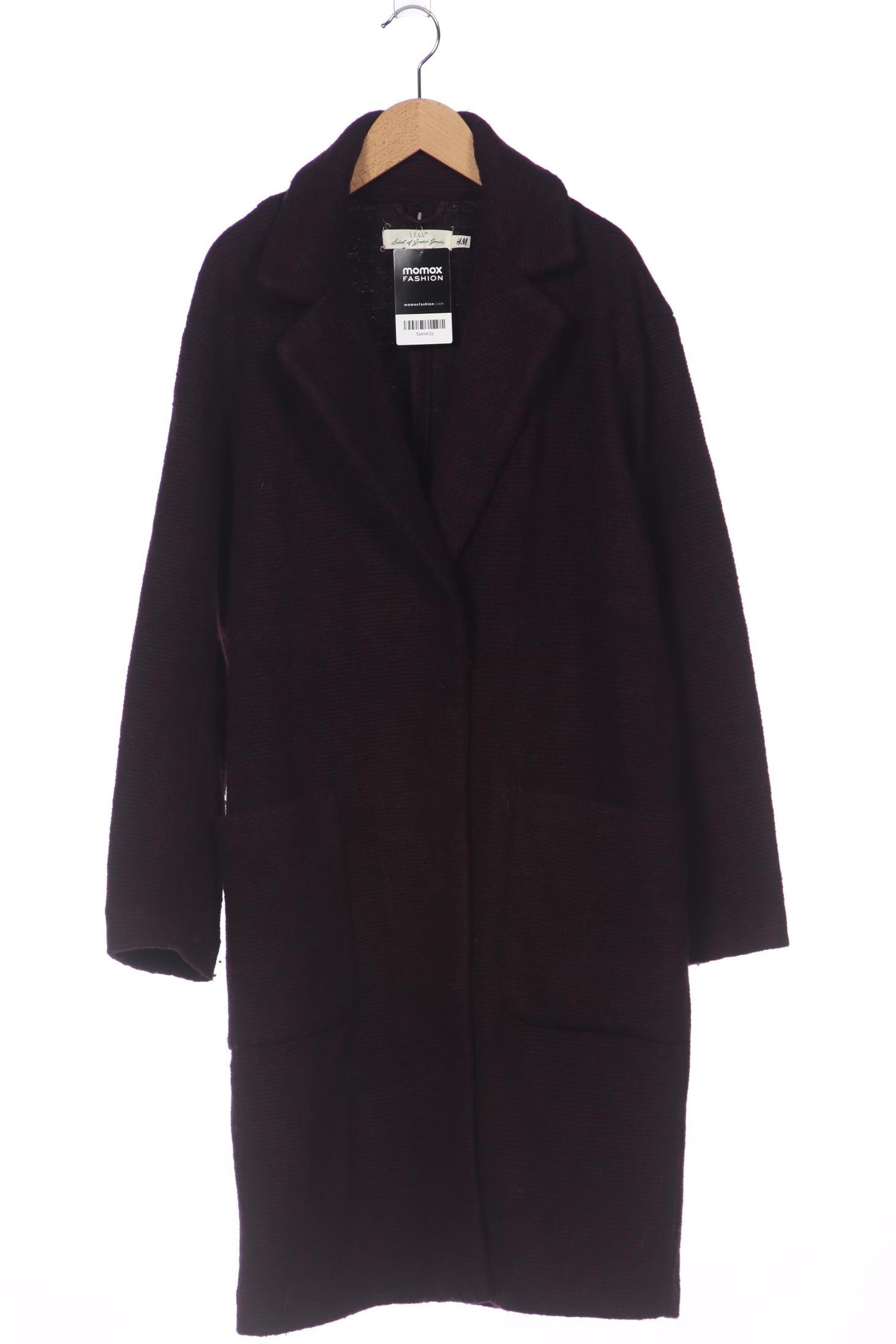 

H&M Damen Mantel, bordeaux, Gr. 38