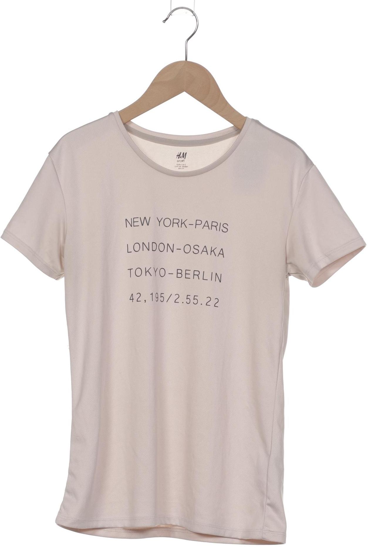 

H&M Damen T-Shirt, beige, Gr. 36