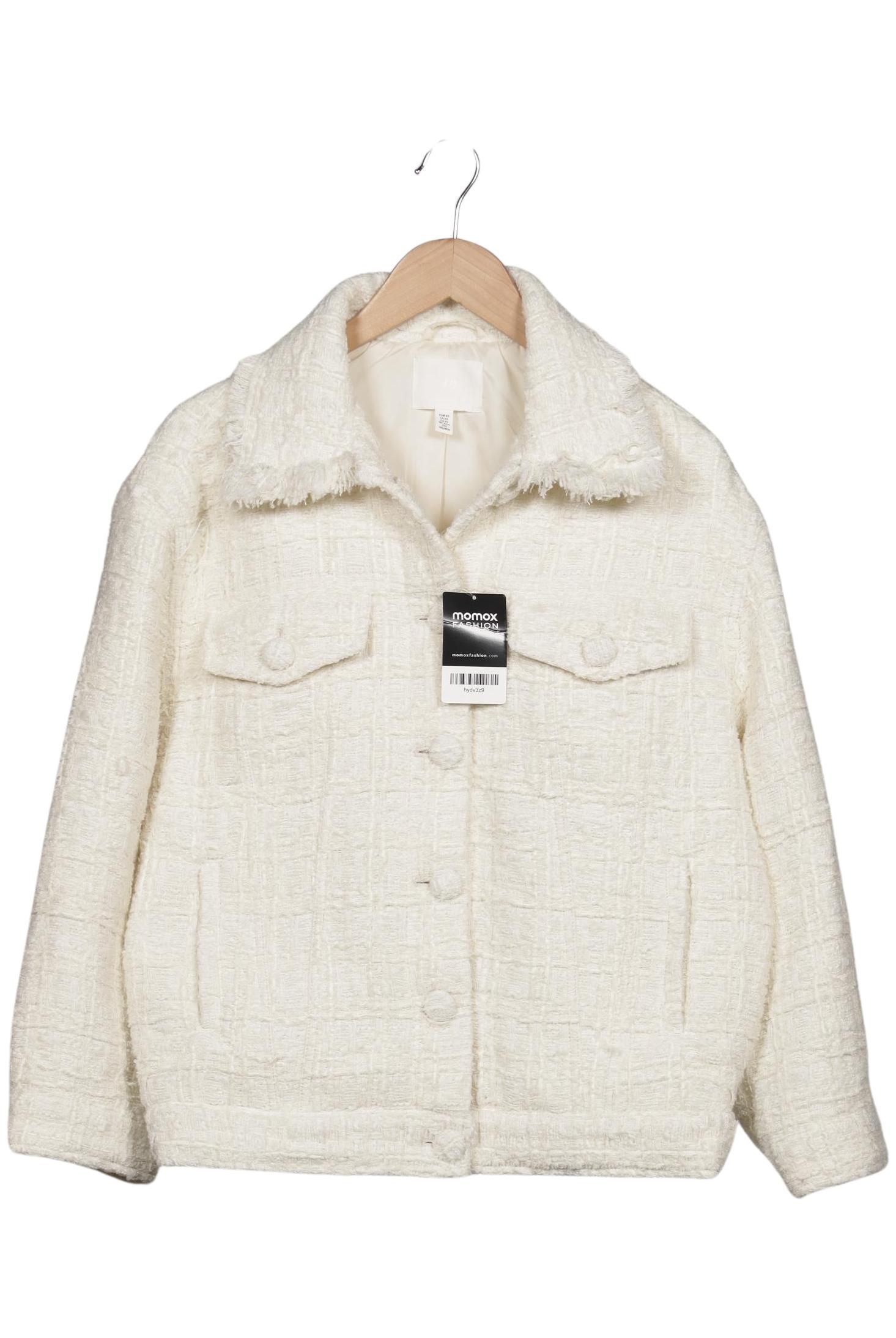 

H&M Damen Jacke, cremeweiß, Gr. 34