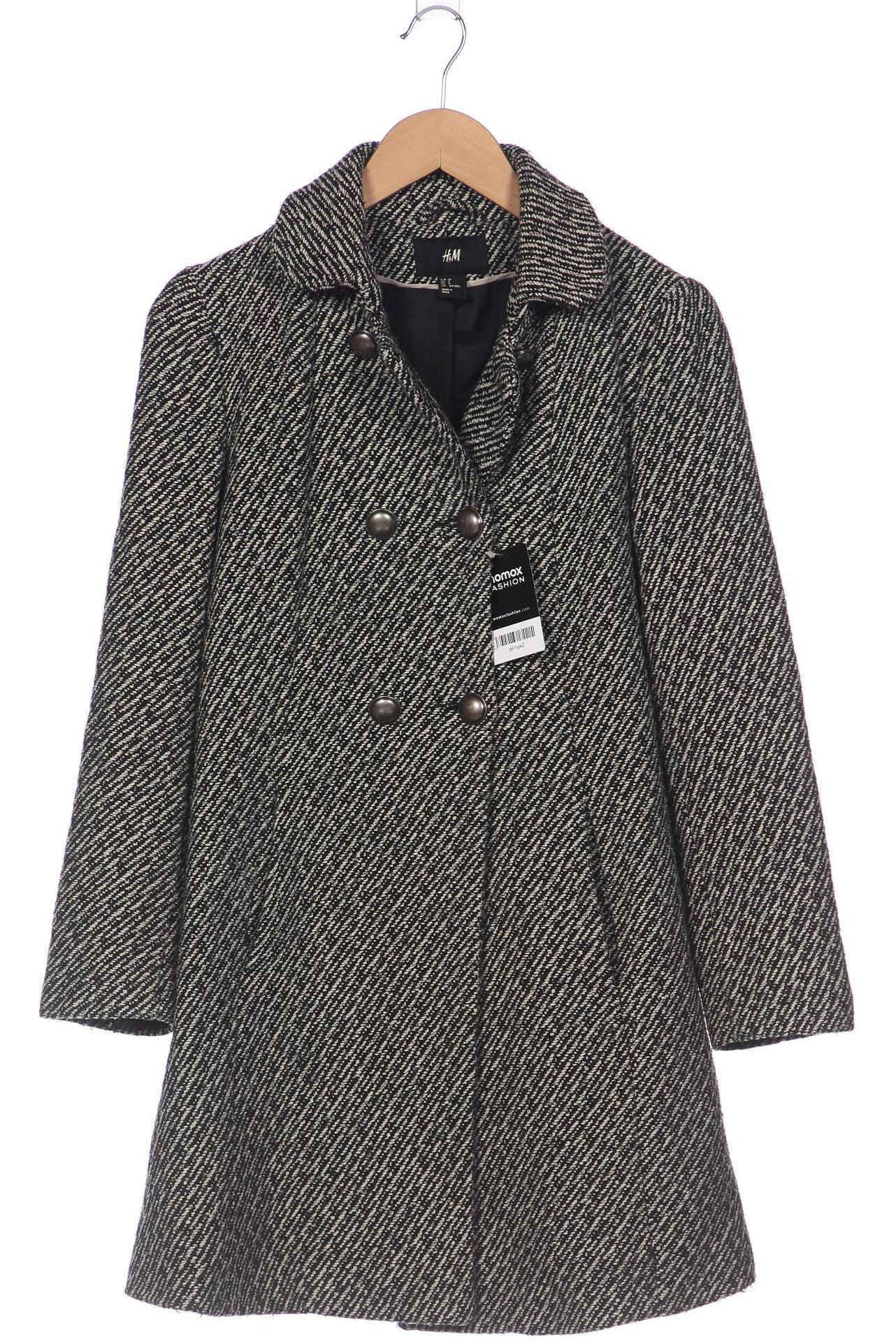

H&M Damen Mantel, schwarz, Gr. 38