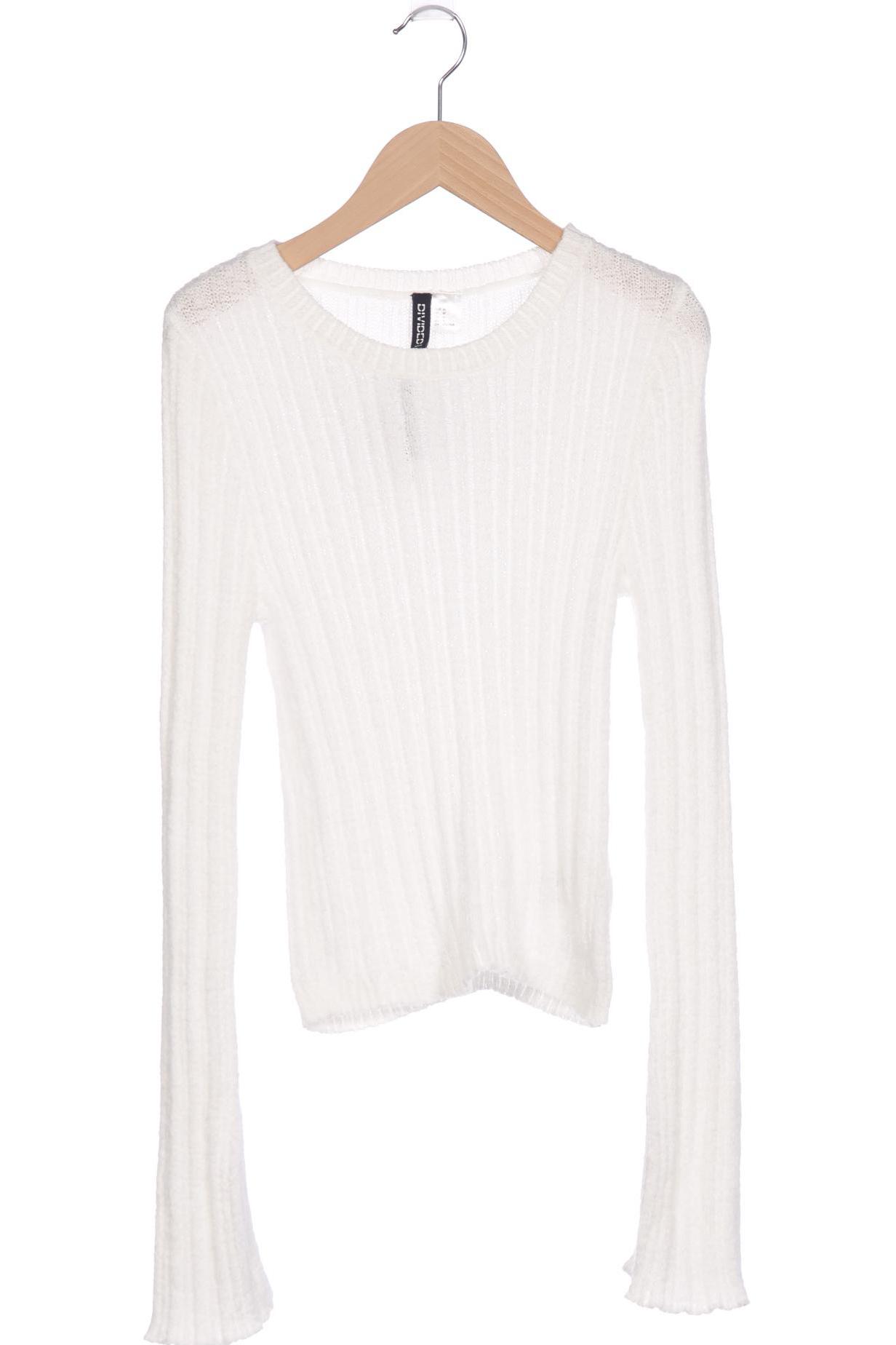 

H&M Damen Pullover, weiß, Gr. 38