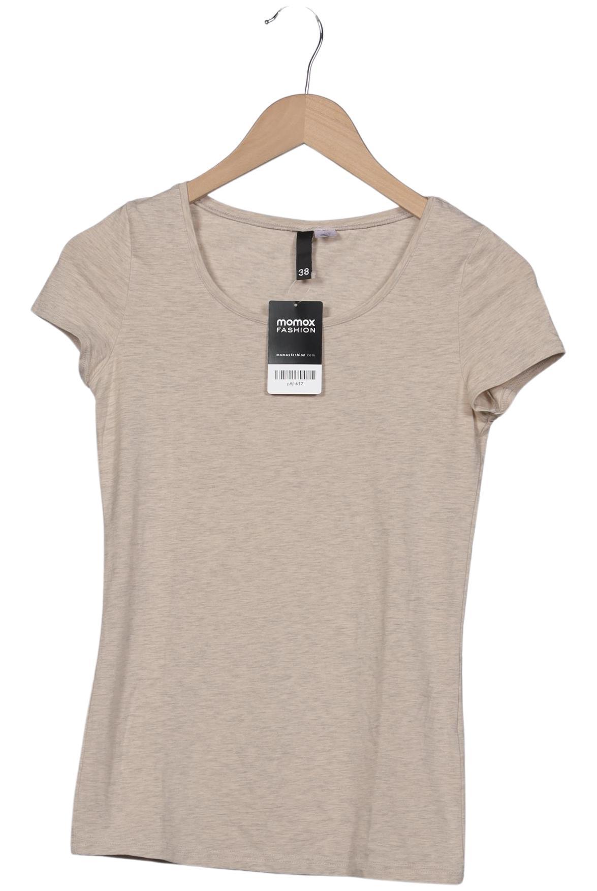 

H&M Damen T-Shirt, beige, Gr. 38