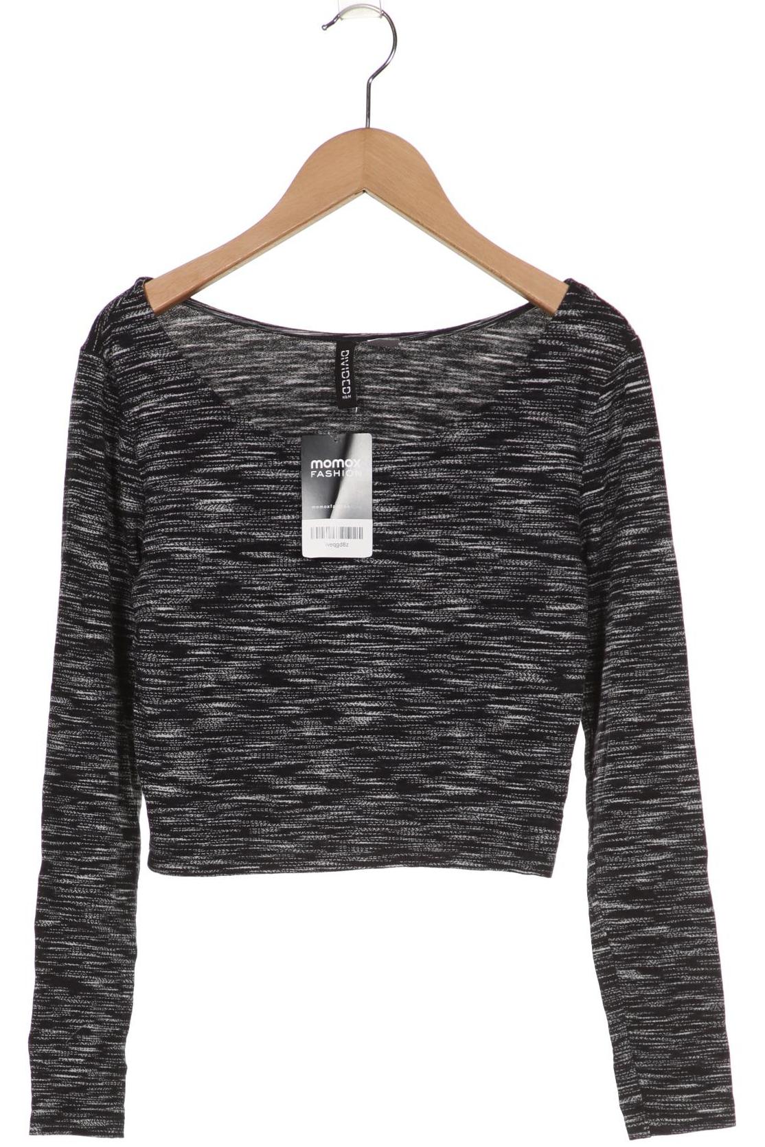 

H&M Damen Langarmshirt, marineblau, Gr. 36