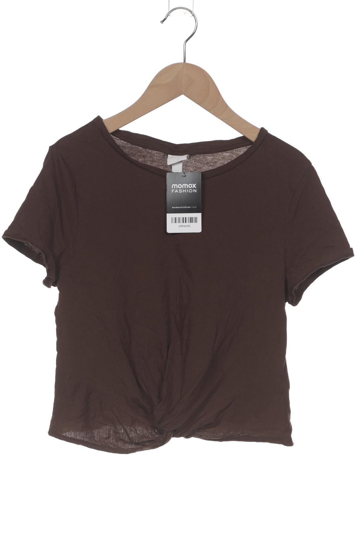

H&M Damen T-Shirt, braun, Gr. 36