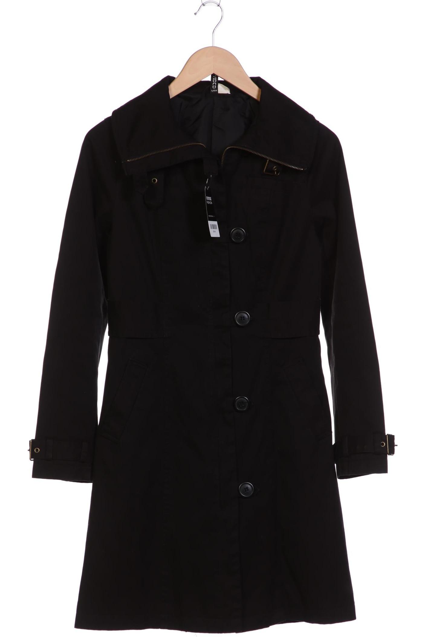 

H&M Damen Mantel, schwarz