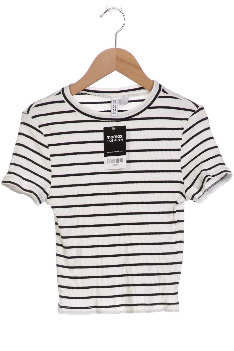 

H&M Damen T-Shirt, weiß