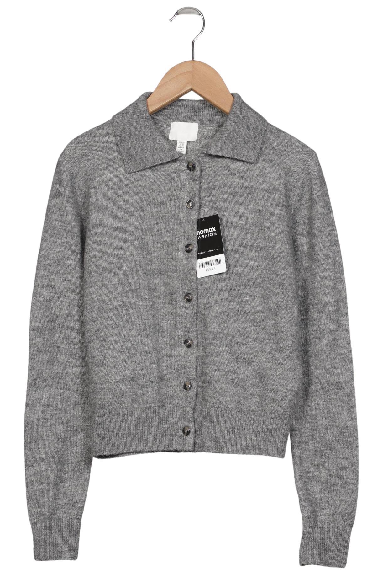 

H&M Damen Strickjacke, grau, Gr. 34