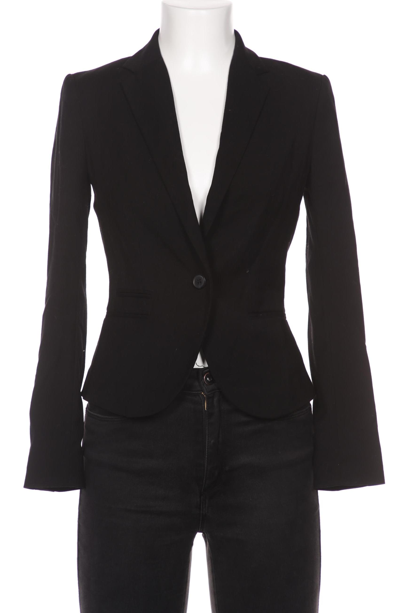 

H&M Damen Blazer, schwarz, Gr. 34