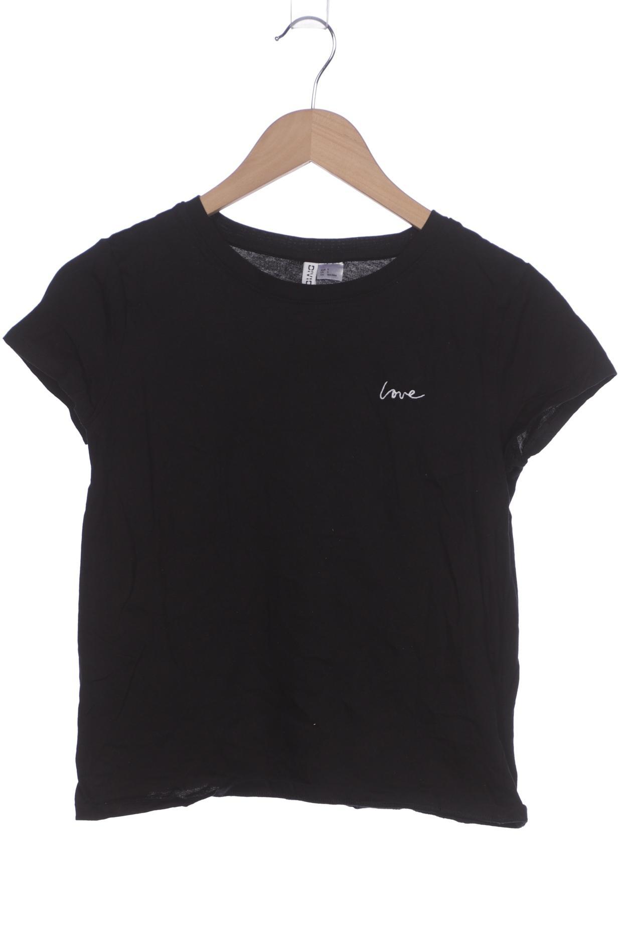 

H&M Damen T-Shirt, schwarz, Gr. 36