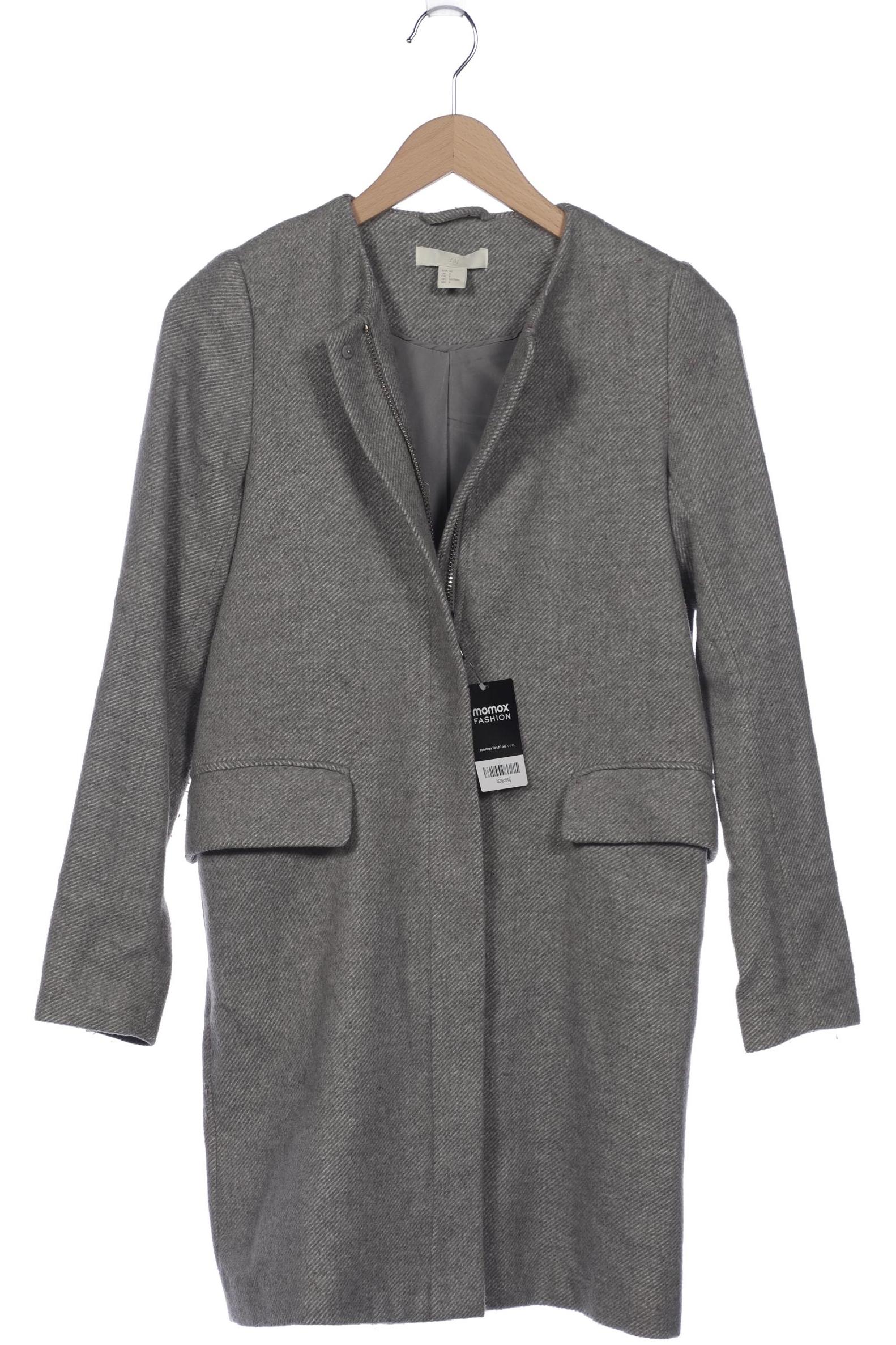 

H&M Damen Mantel, grau, Gr. 36