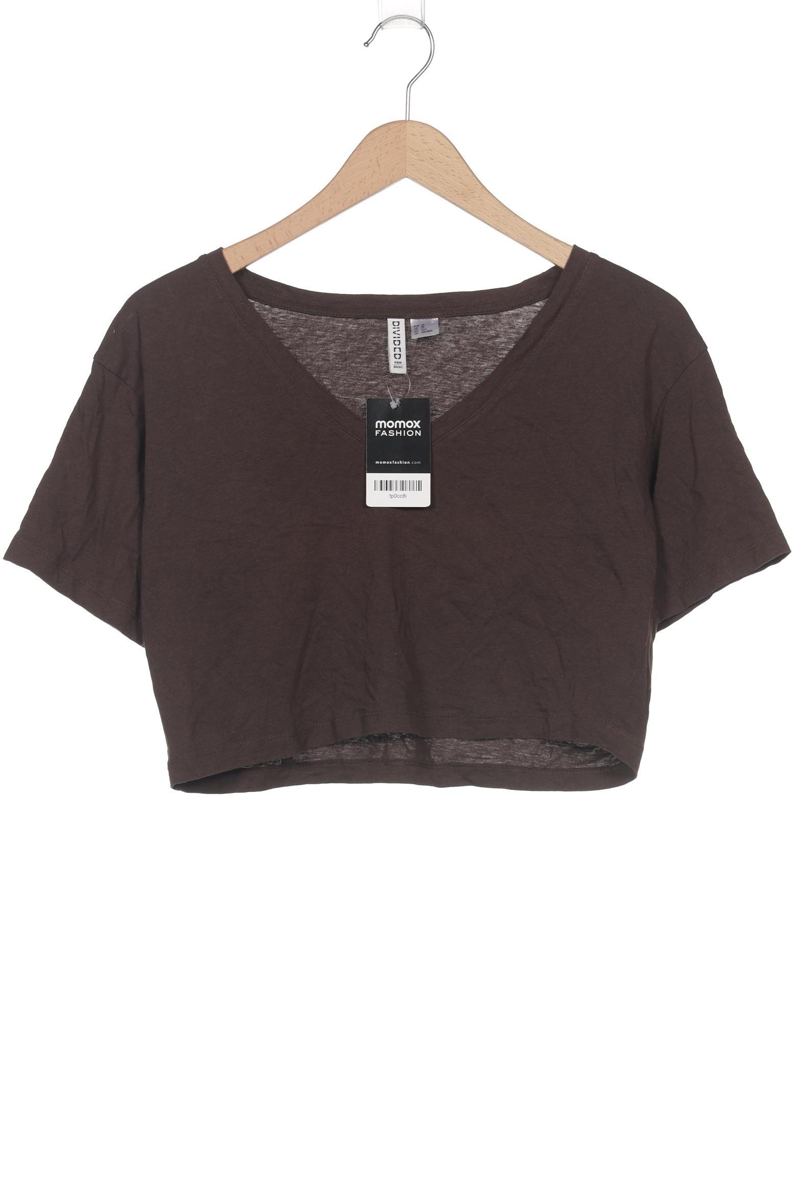 

H&M Damen T-Shirt, braun, Gr. 34