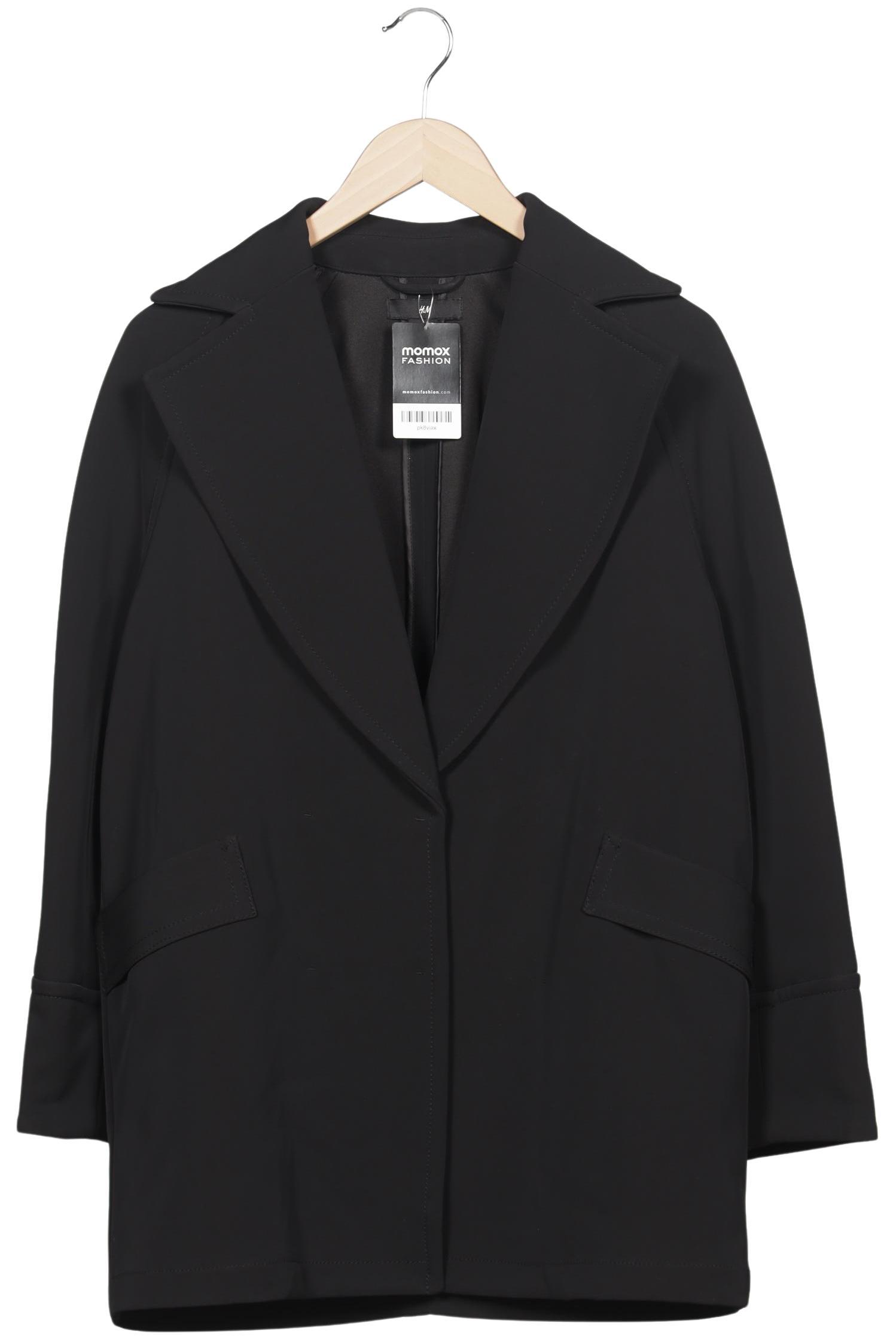 

H&M Damen Mantel, schwarz, Gr. 34