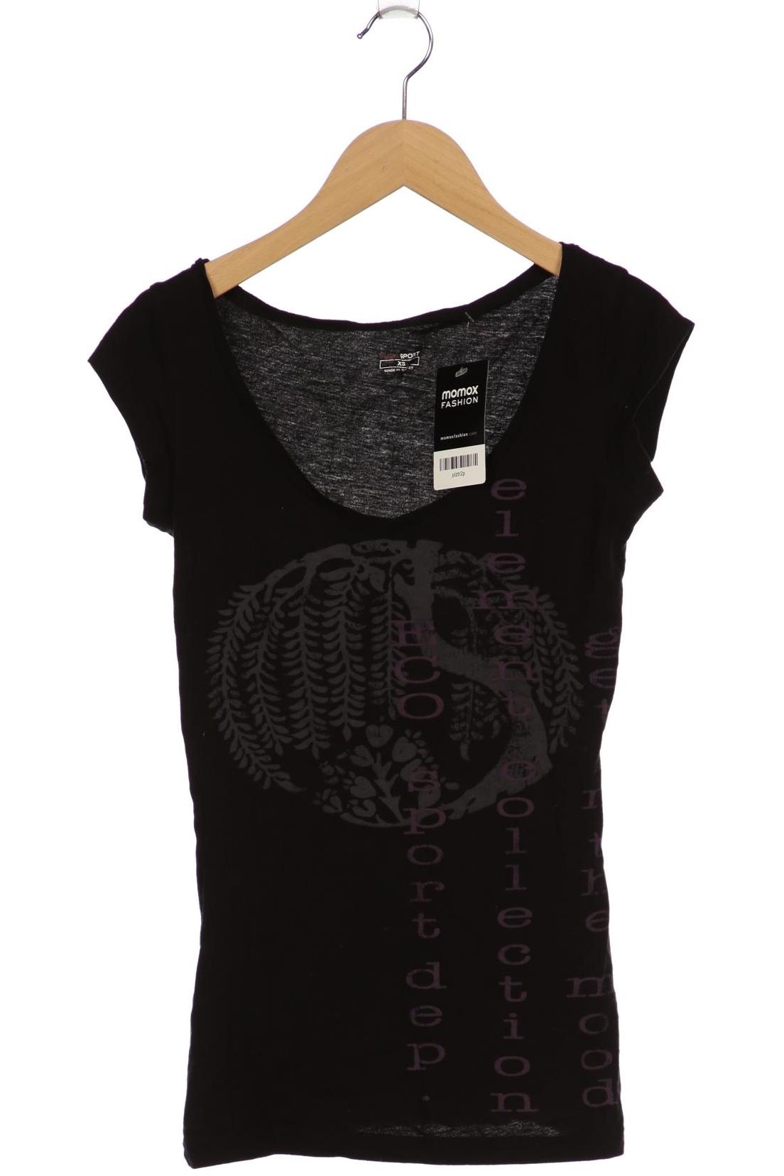 

H&M Damen T-Shirt, schwarz, Gr. 34