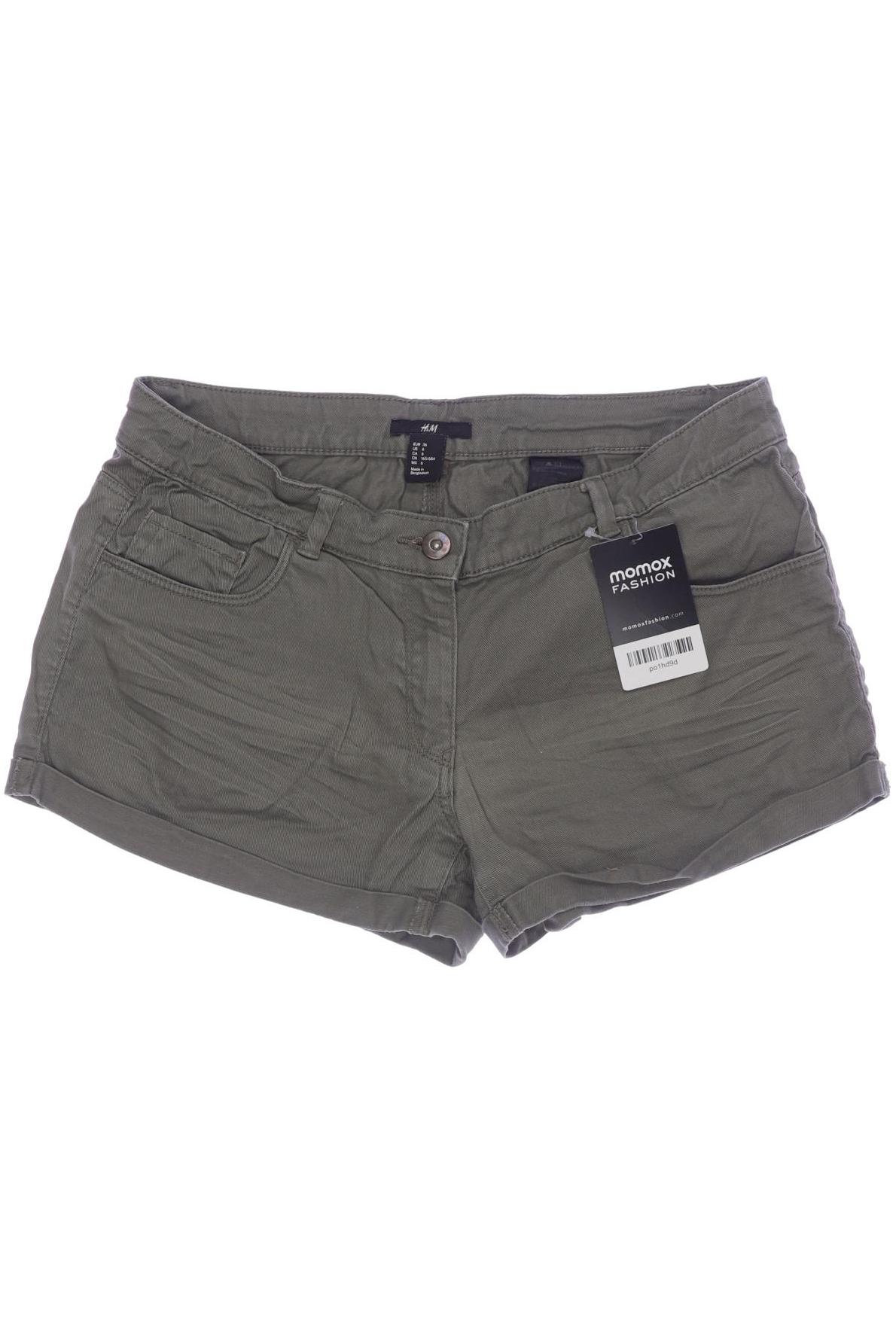 

H&M Damen Shorts, grün, Gr. 36