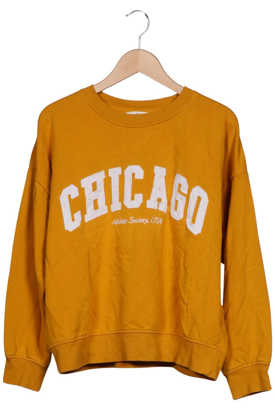 

H&M Damen Sweatshirt, gelb, Gr. 38