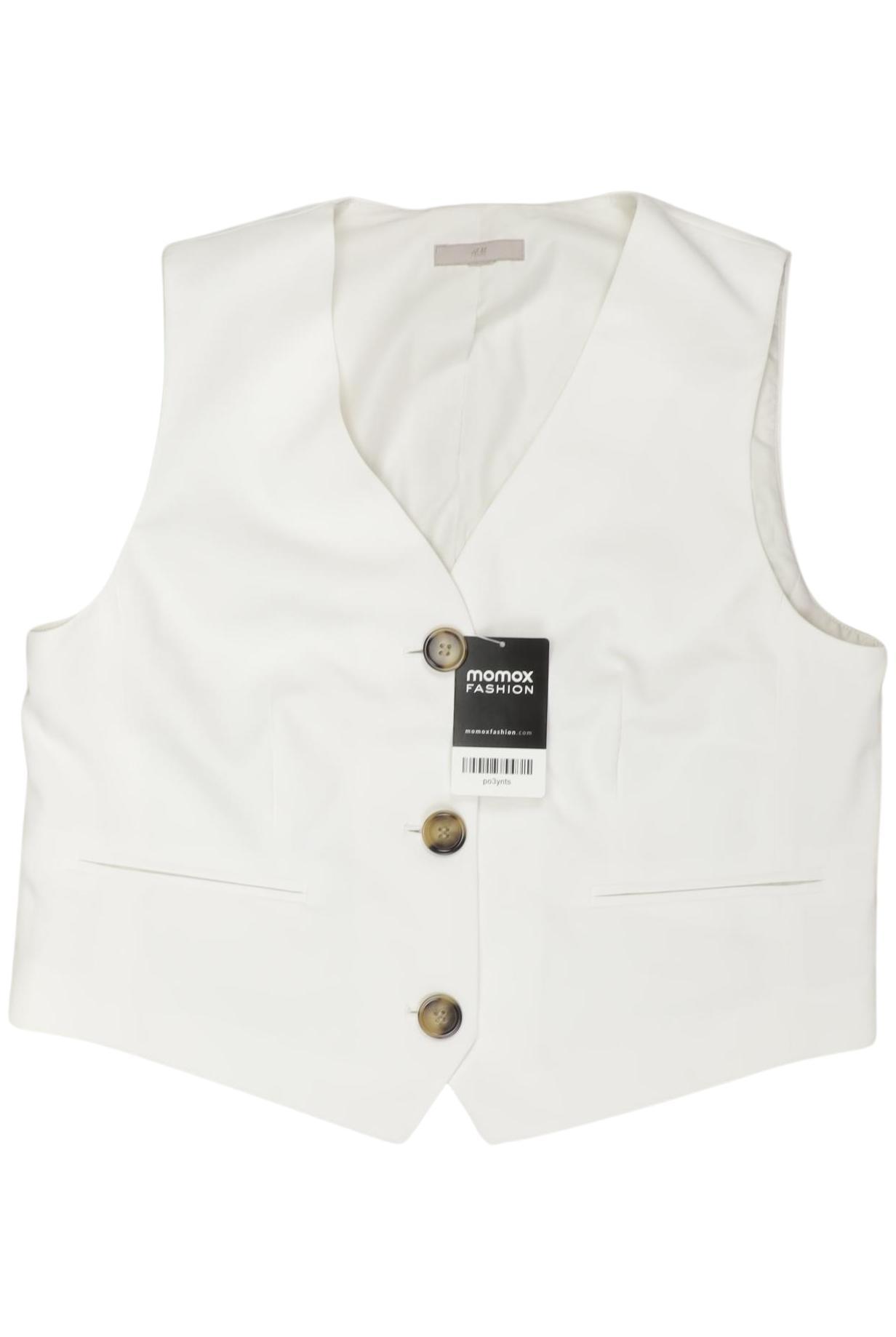 

H&M Damen Weste, weiß, Gr. 42