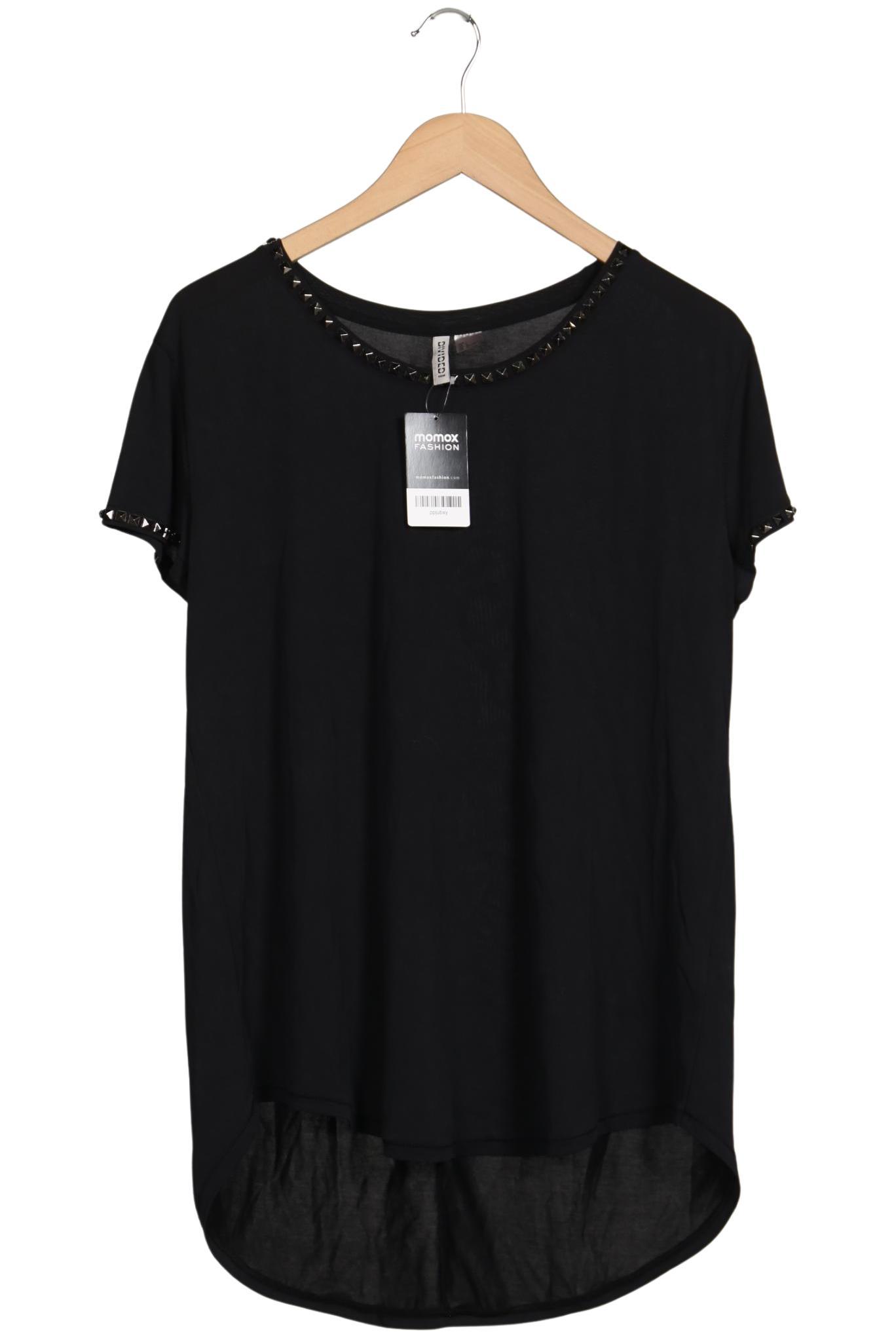 

H&M Damen T-Shirt, schwarz, Gr. 42