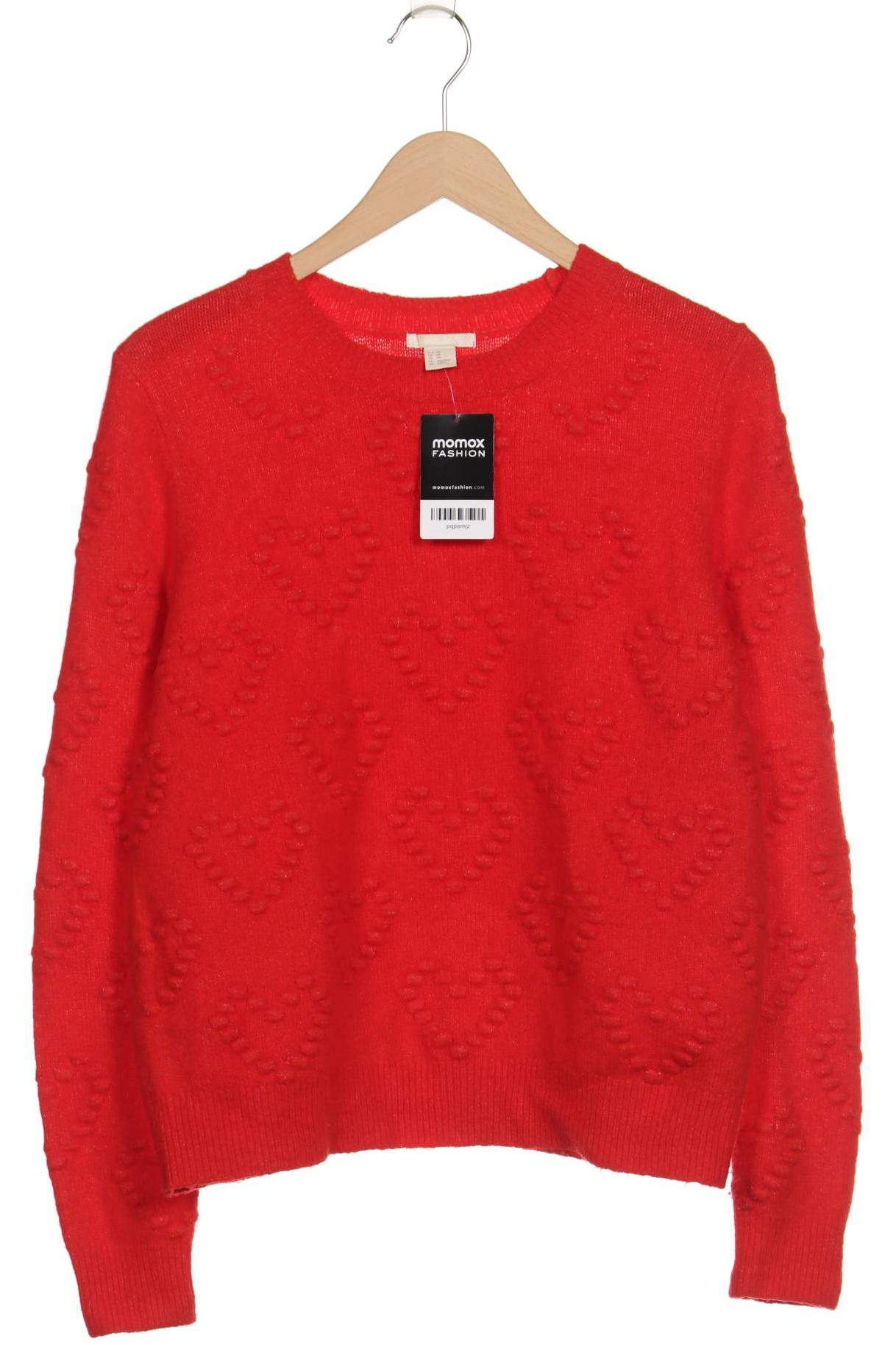 

H&M Damen Pullover, rot, Gr. 34