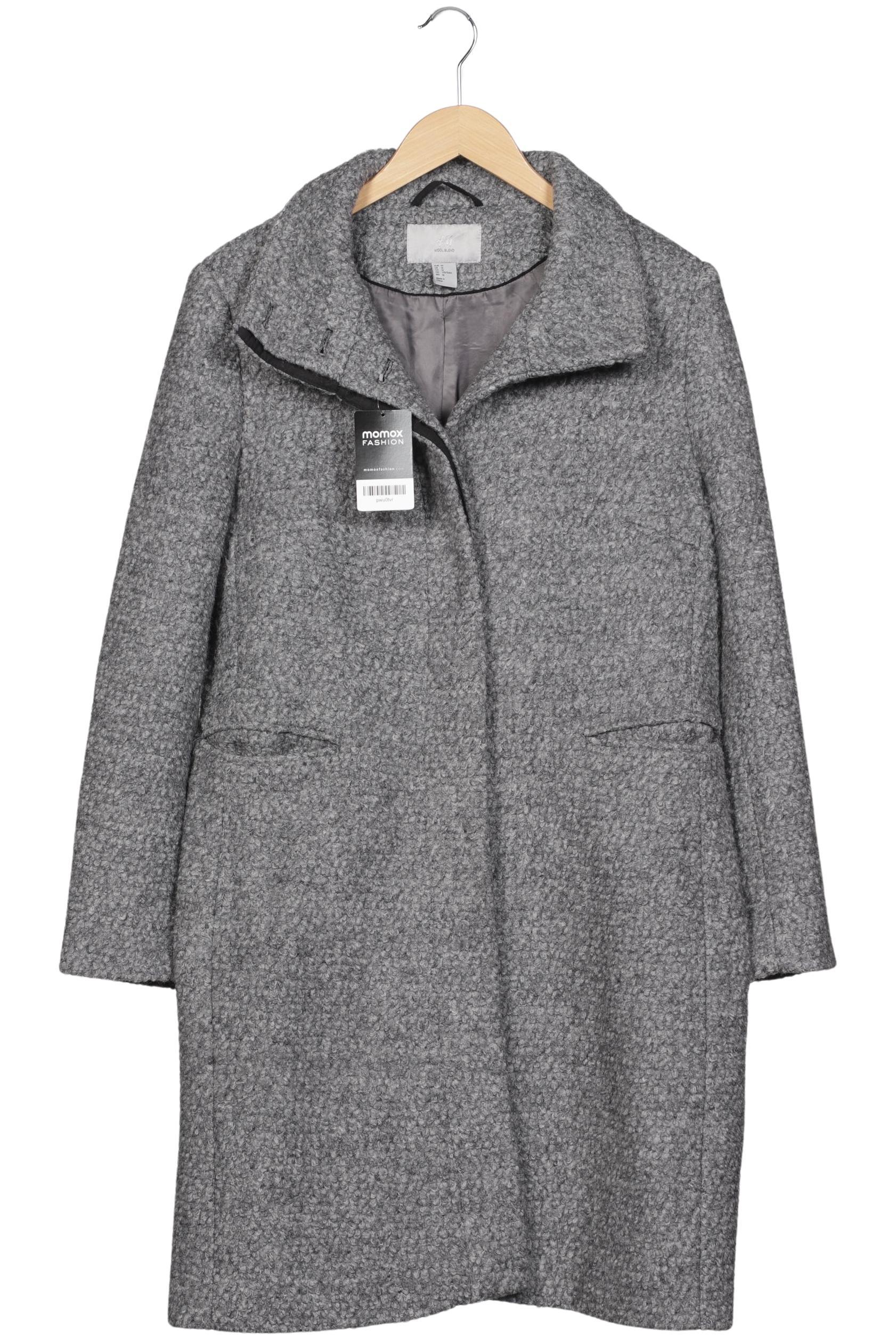 

H&M Damen Mantel, grau, Gr. 46