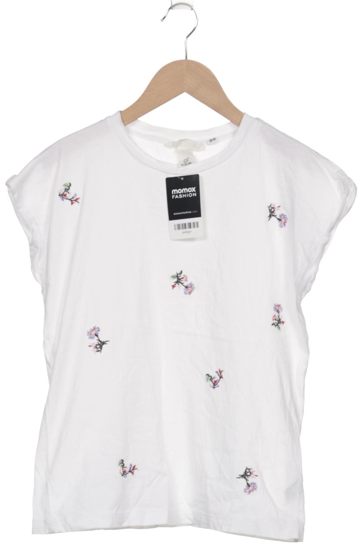

H&M Damen T-Shirt, weiß, Gr. 34