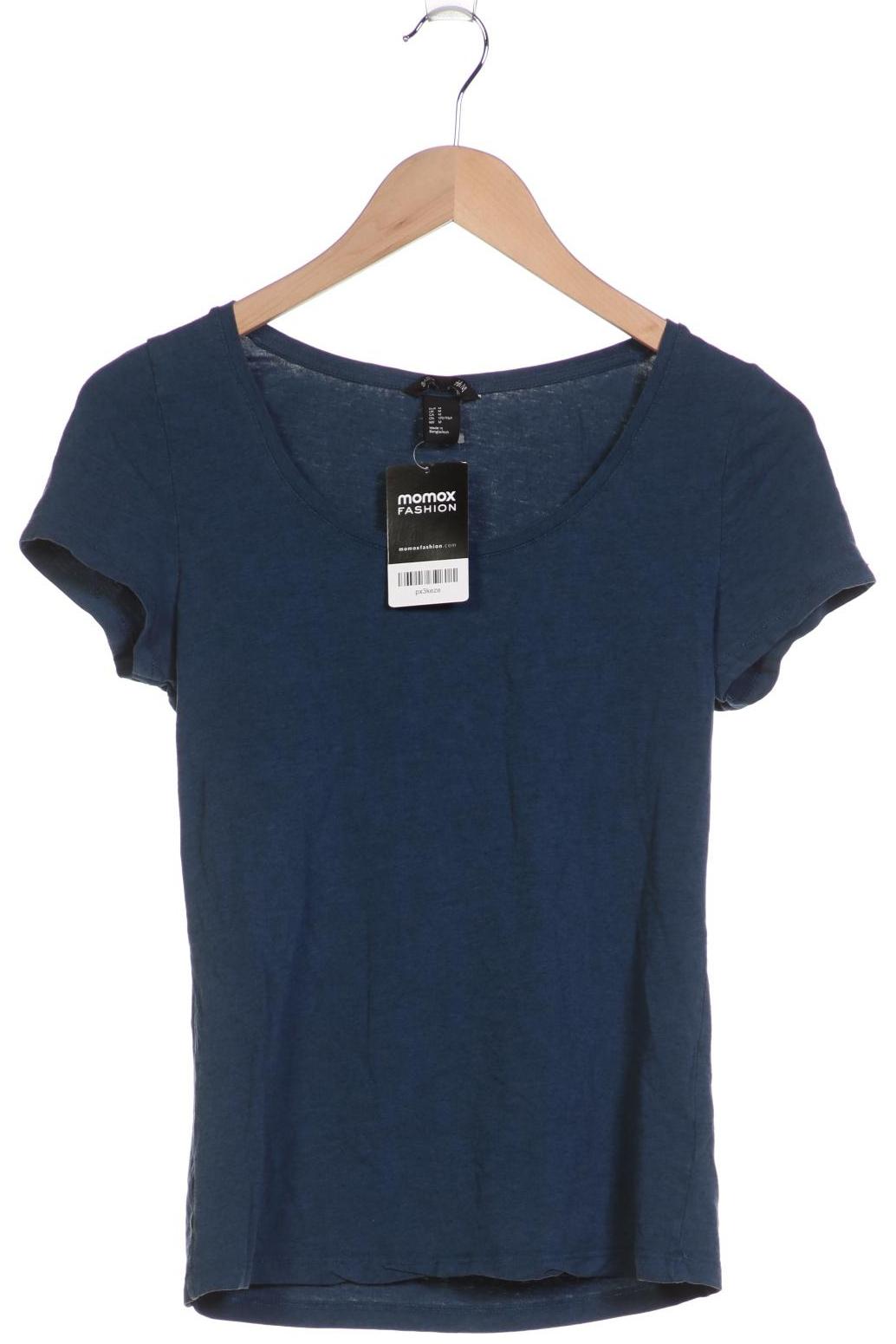 

H&M Damen T-Shirt, marineblau, Gr. 38