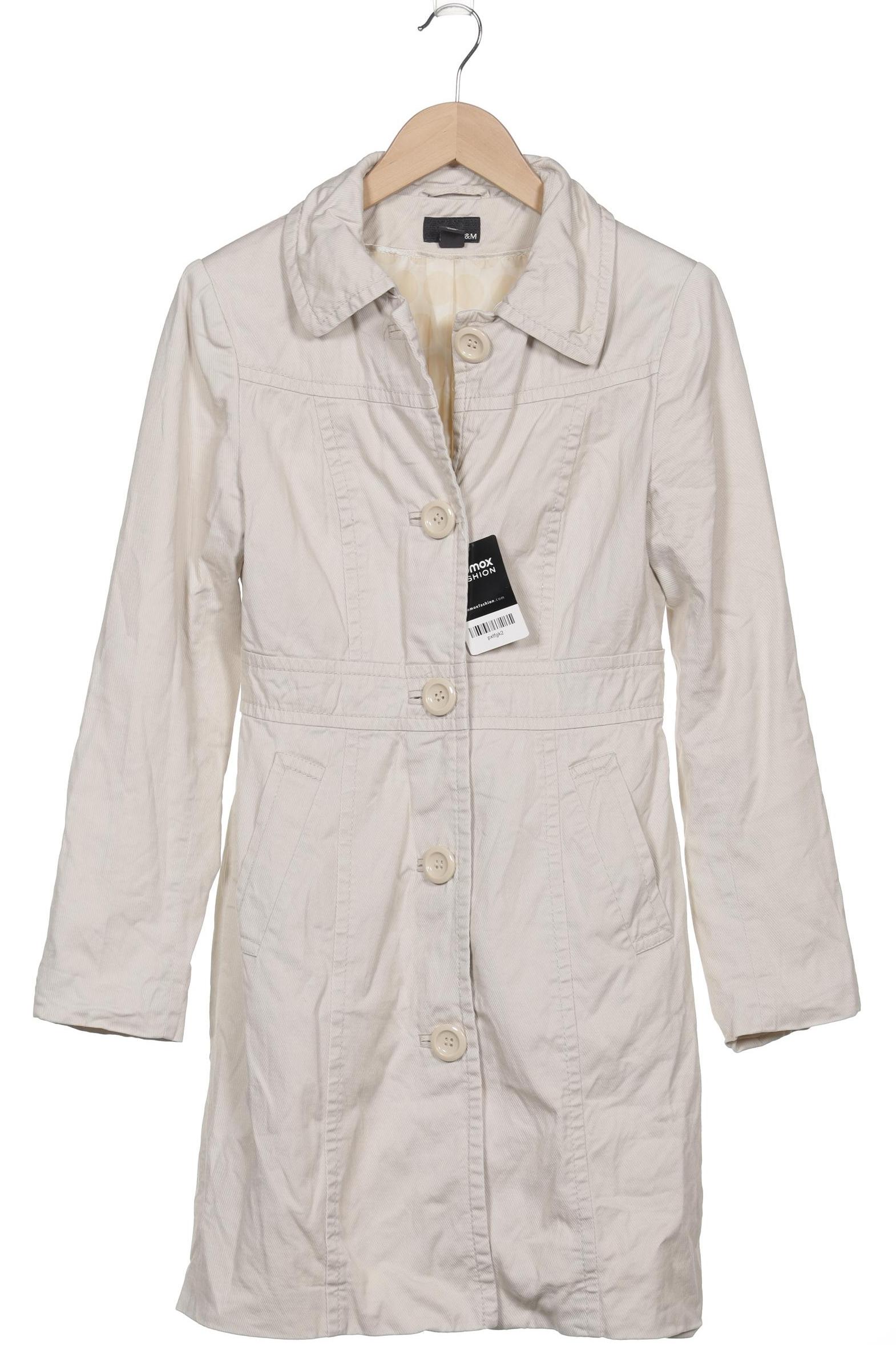 

H&M Damen Mantel, cremeweiß, Gr. 36