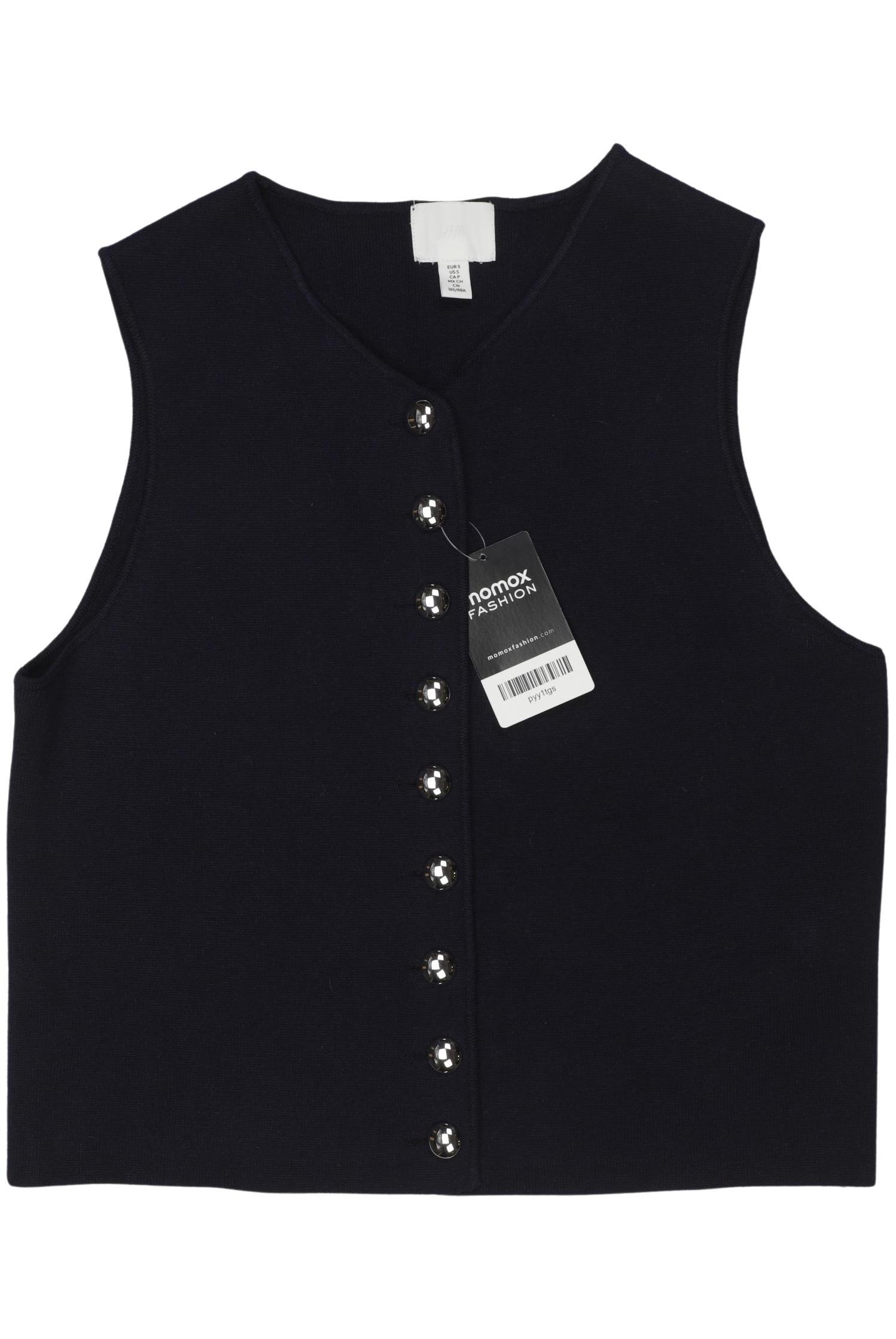 

H&M Damen Weste, marineblau, Gr. 36