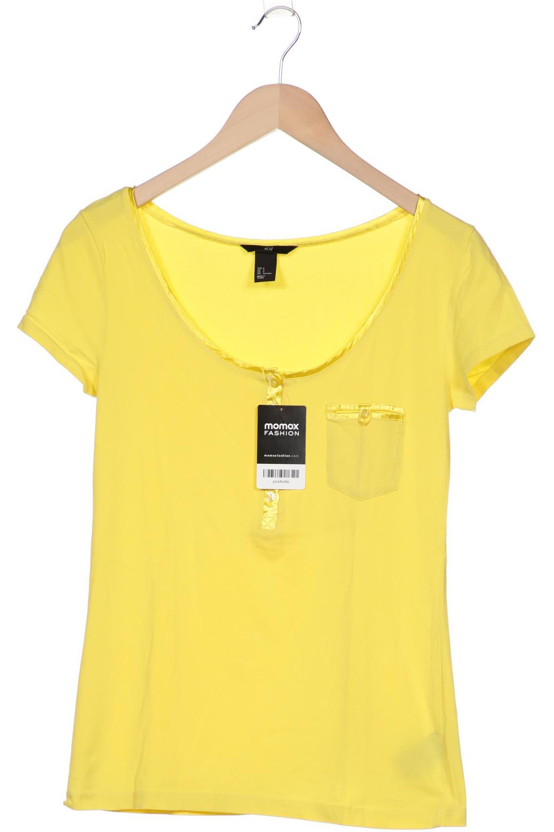 

H&M Damen T-Shirt, gelb