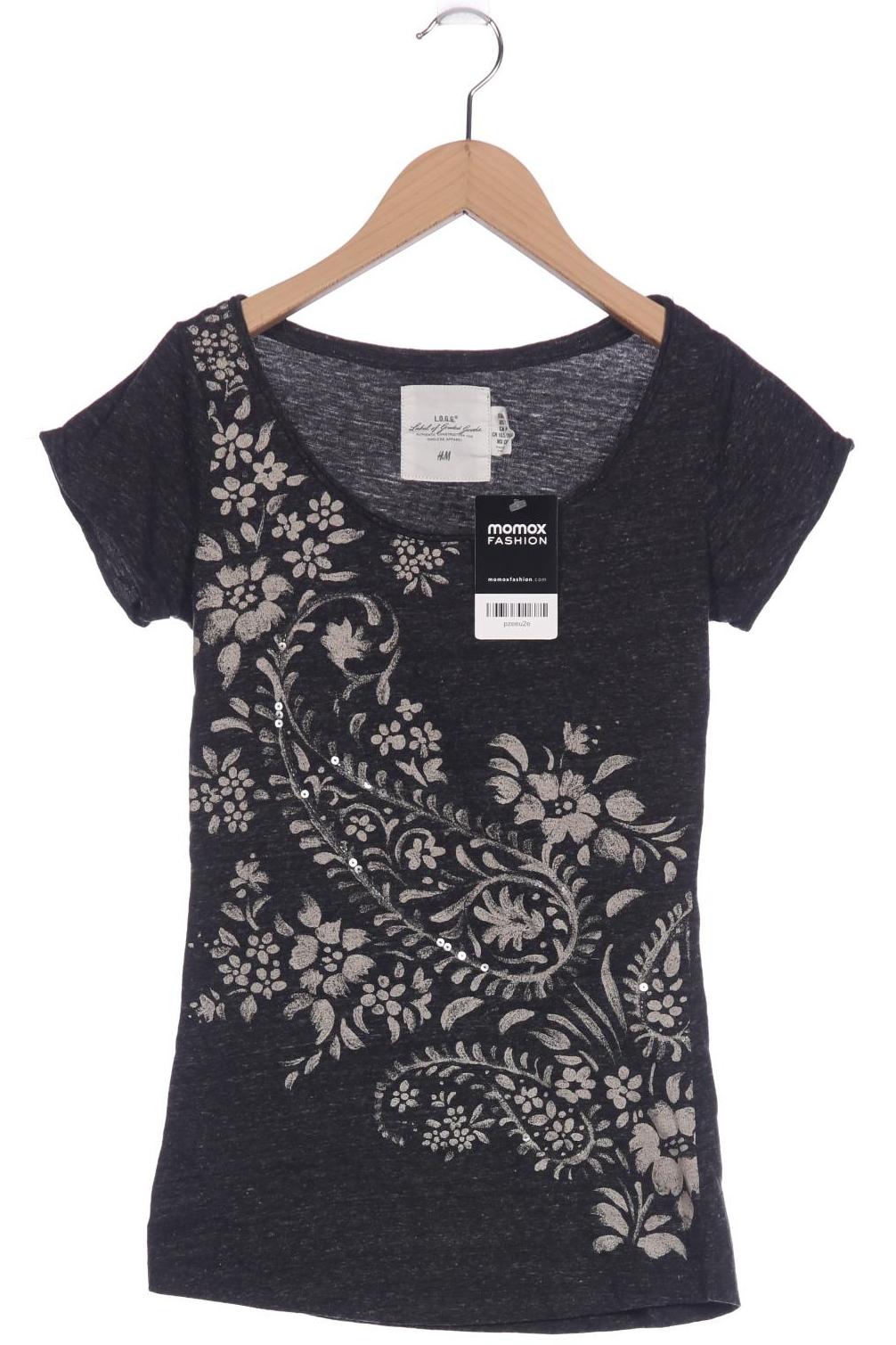 

H&M Damen T-Shirt, grau, Gr. 36