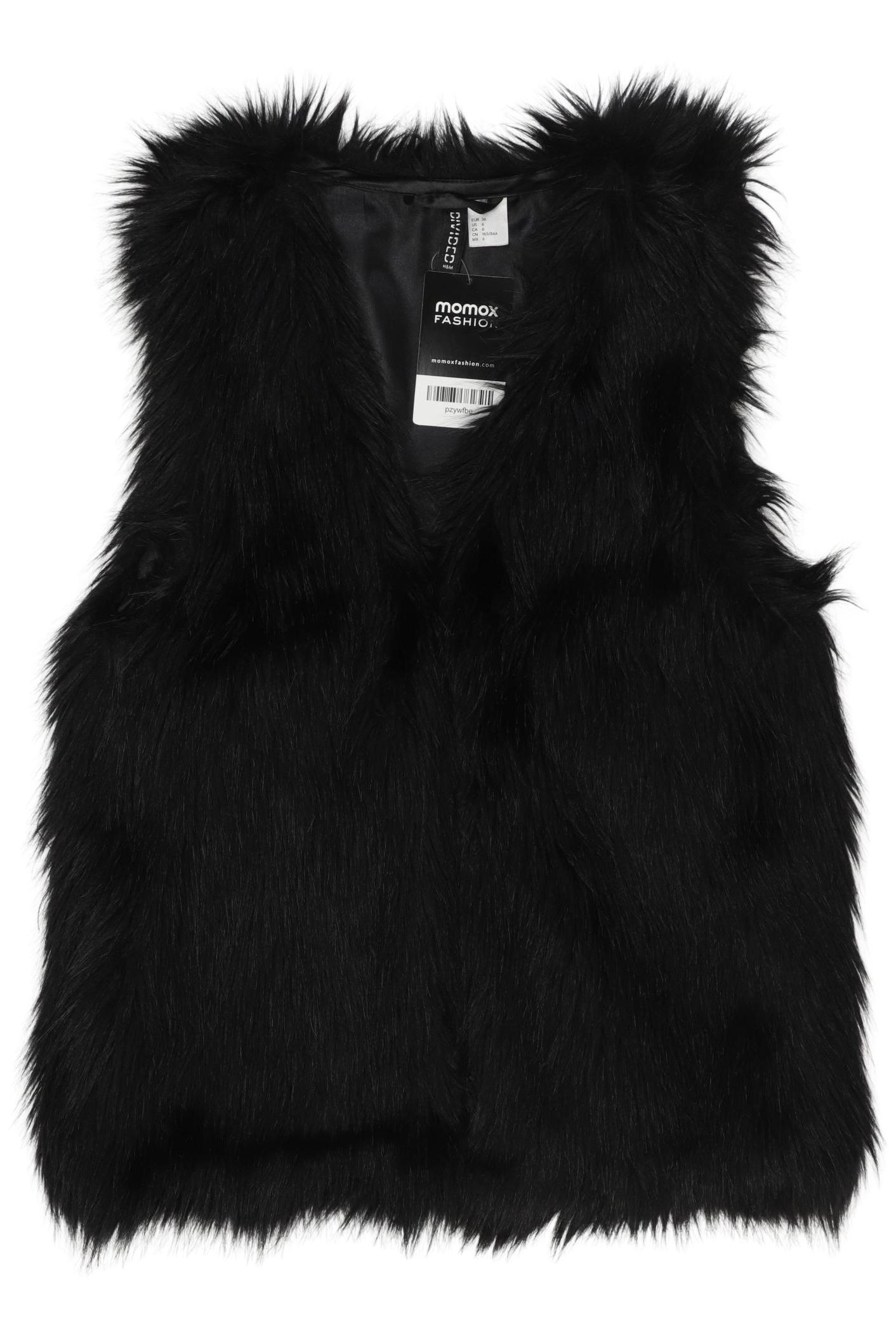 

H&M Damen Weste, schwarz, Gr. 36