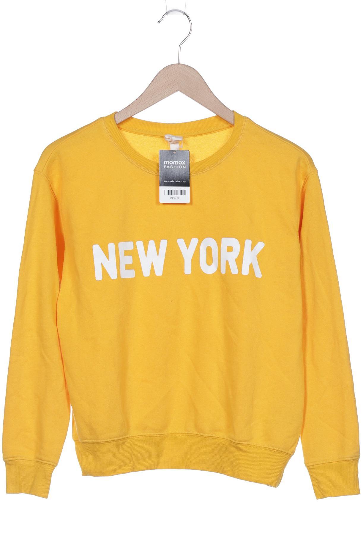 

H&M Damen Sweatshirt, gelb, Gr. 36