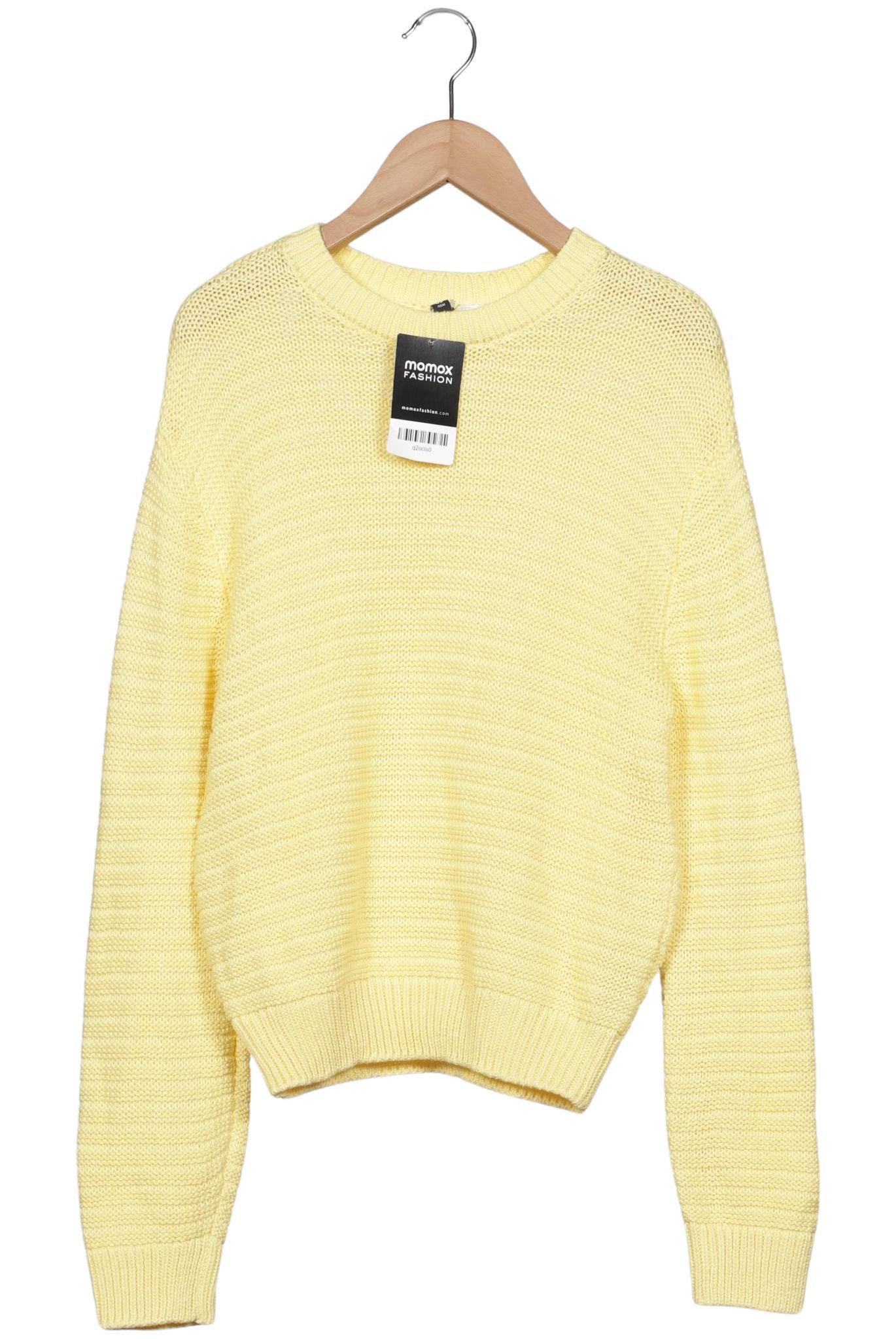 

H&M Damen Pullover, gelb, Gr. 34