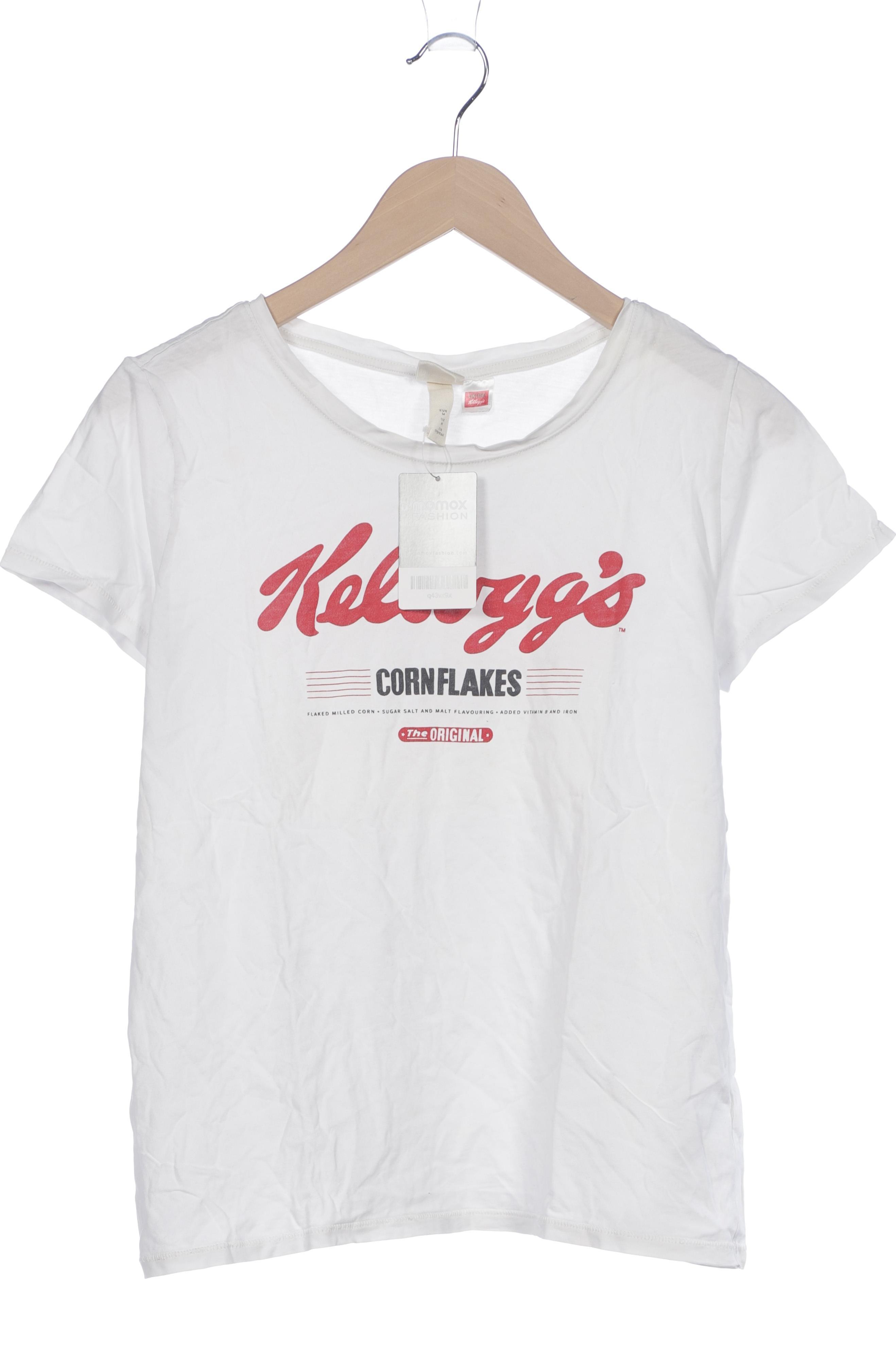 

H&M Damen T-Shirt, weiß, Gr. 38