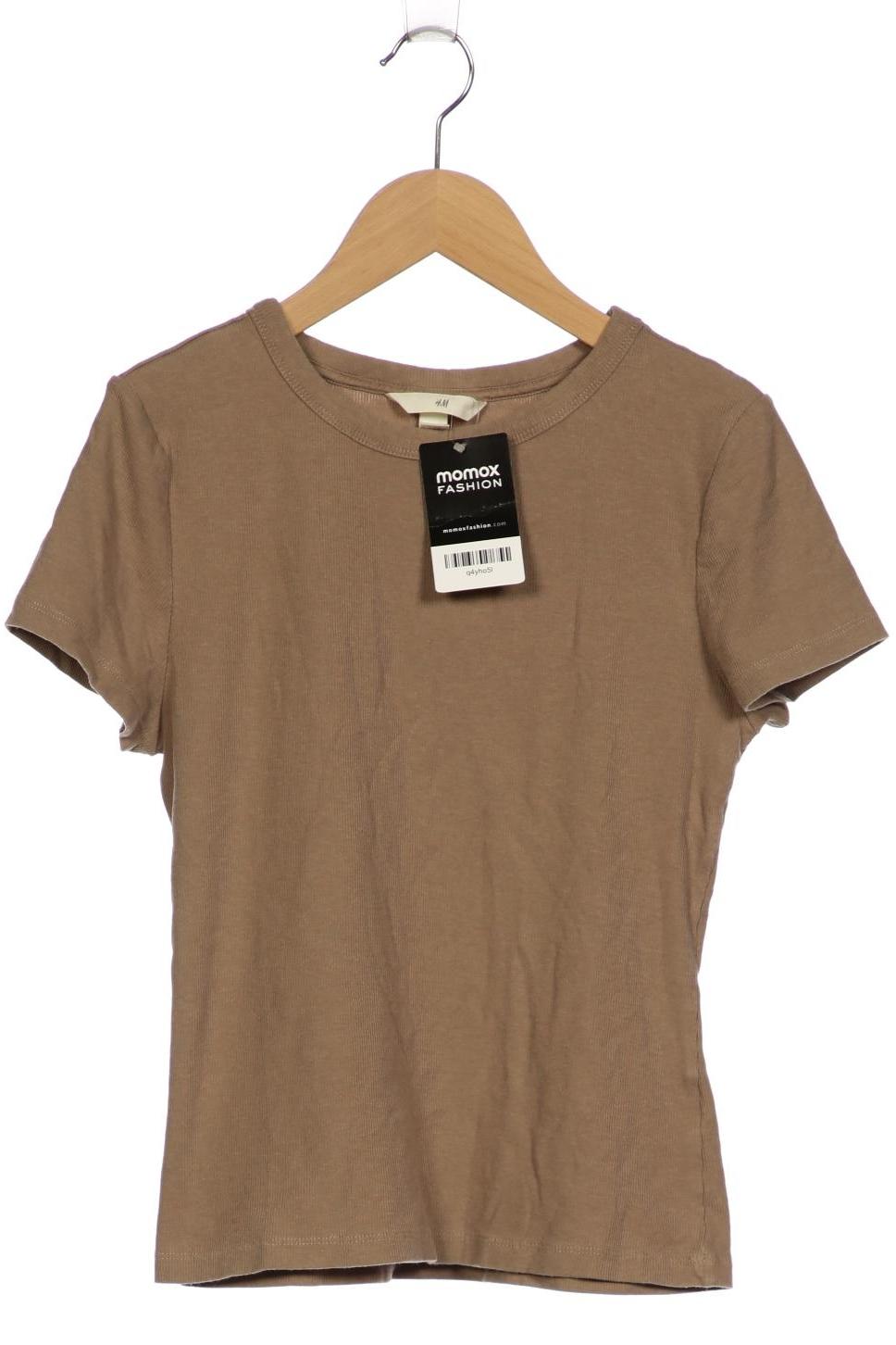 

H&M Damen T-Shirt, beige, Gr. 42